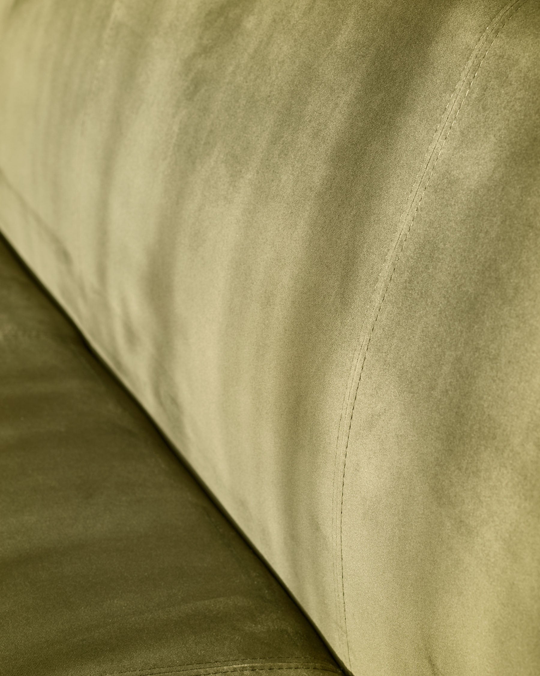 Loop olive green velvet black metal right hand corner 5 seater dining bench