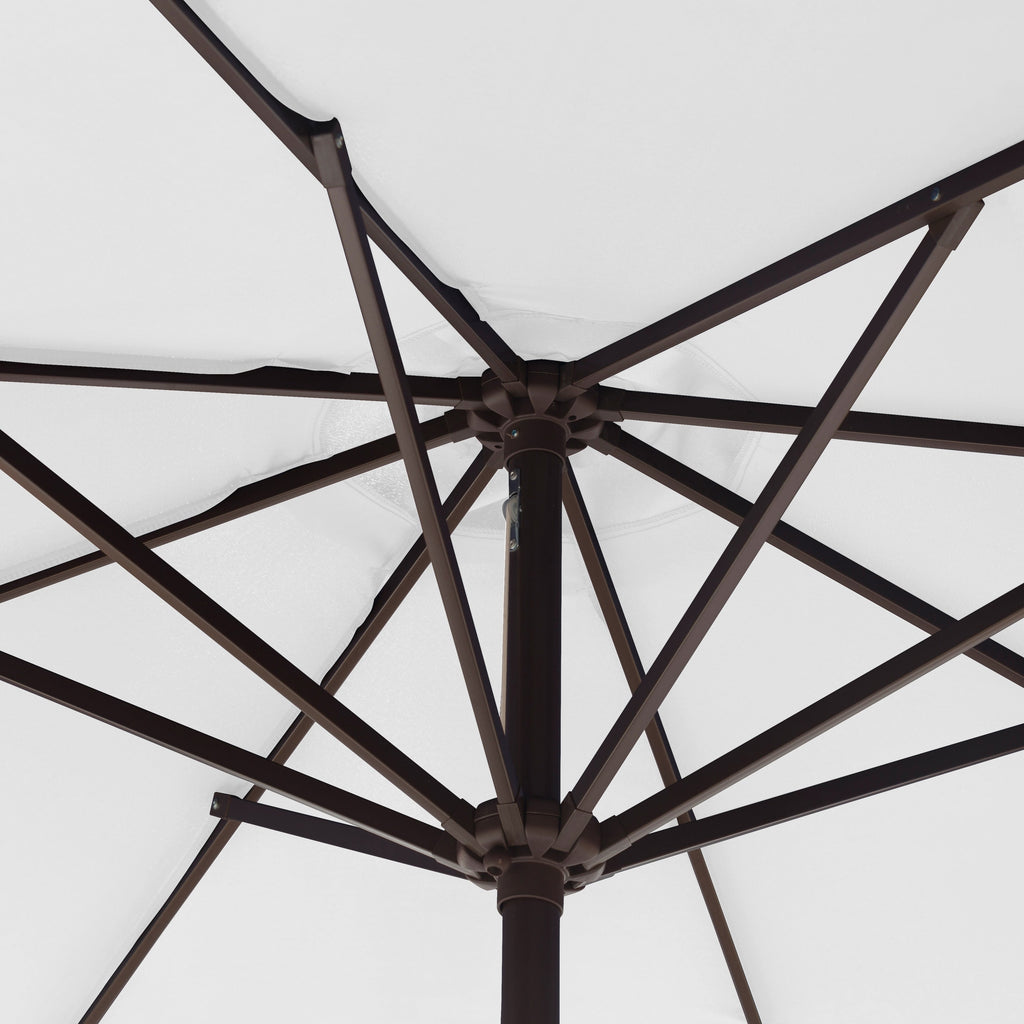 Lopes 9-foot Patio Umbrella with Bronze Finish Base Weight Stand Included