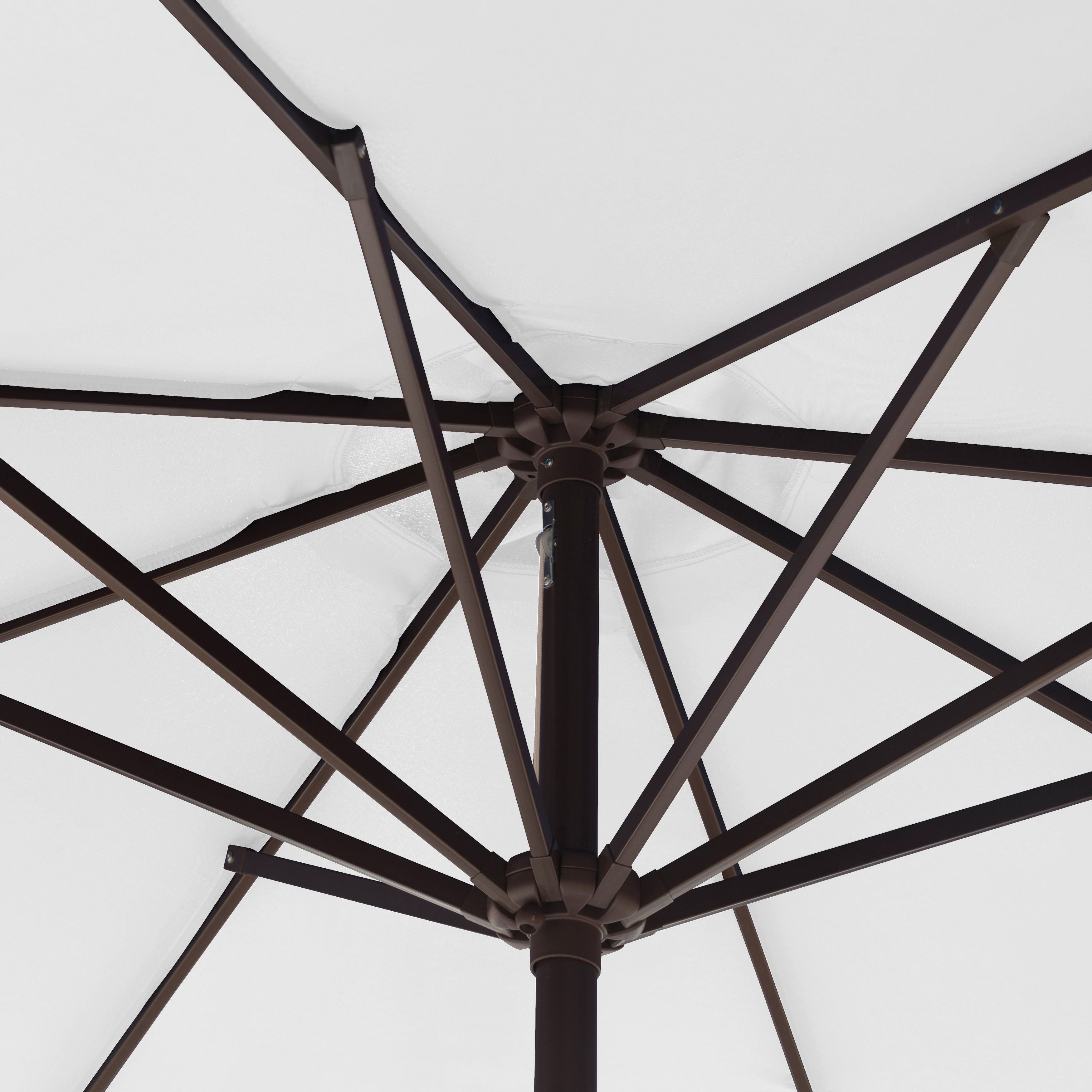 Lopes 9-foot Patio Umbrella with Bronze Finish Base Weight Stand Included