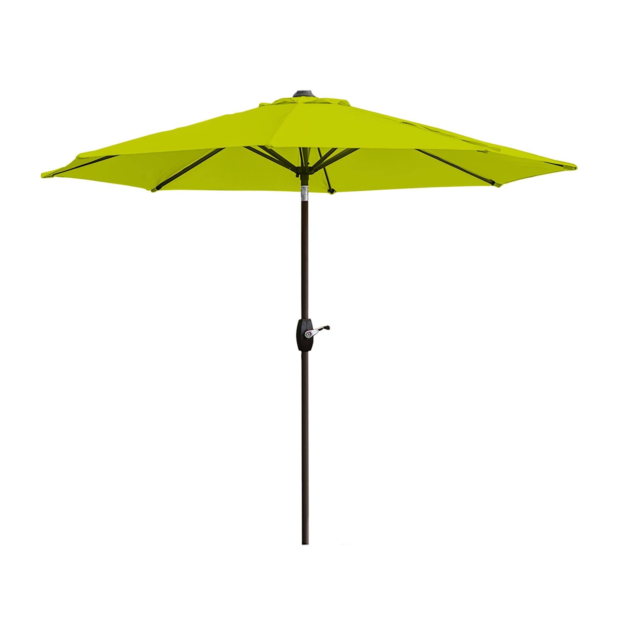 Lopes 9-foot Patio Umbrella with Bronze Finish Base Weight Stand Included