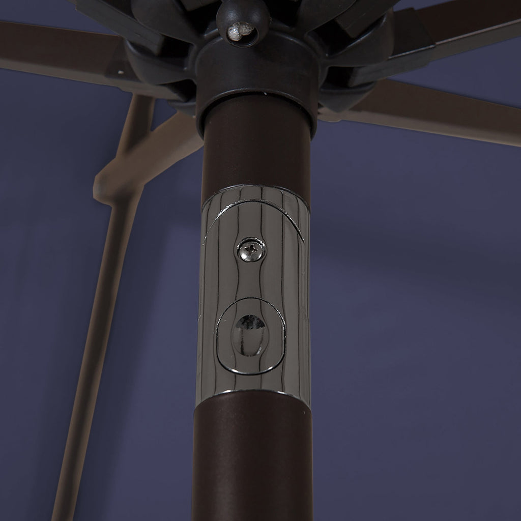 Lopes 9-foot Patio Umbrella with Bronze Finish Base Weight Stand Included