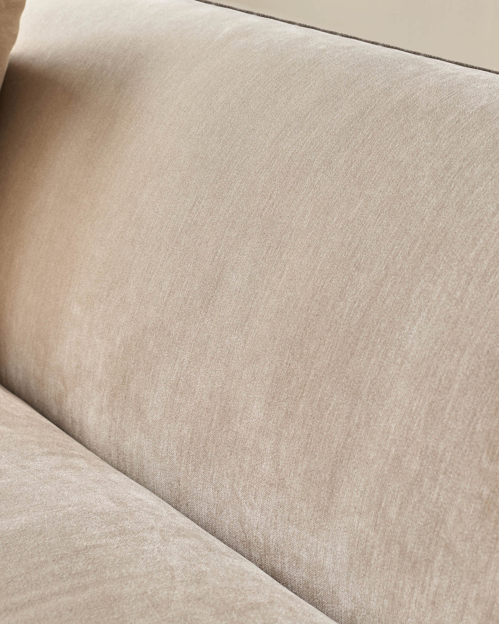 Julep champagne fabric 3 seater sofa