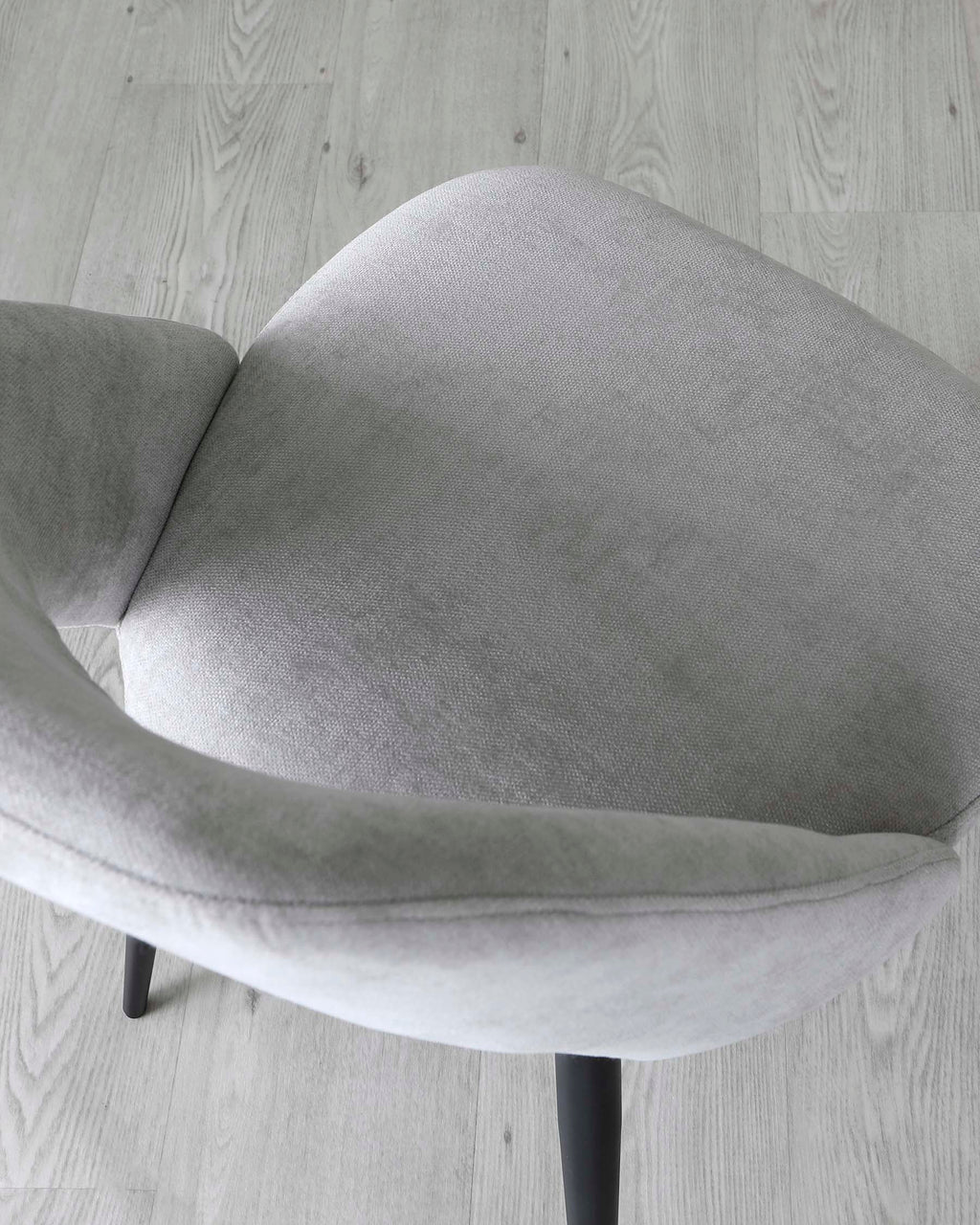 Lottie Mid Grey Fabric Dining Chair