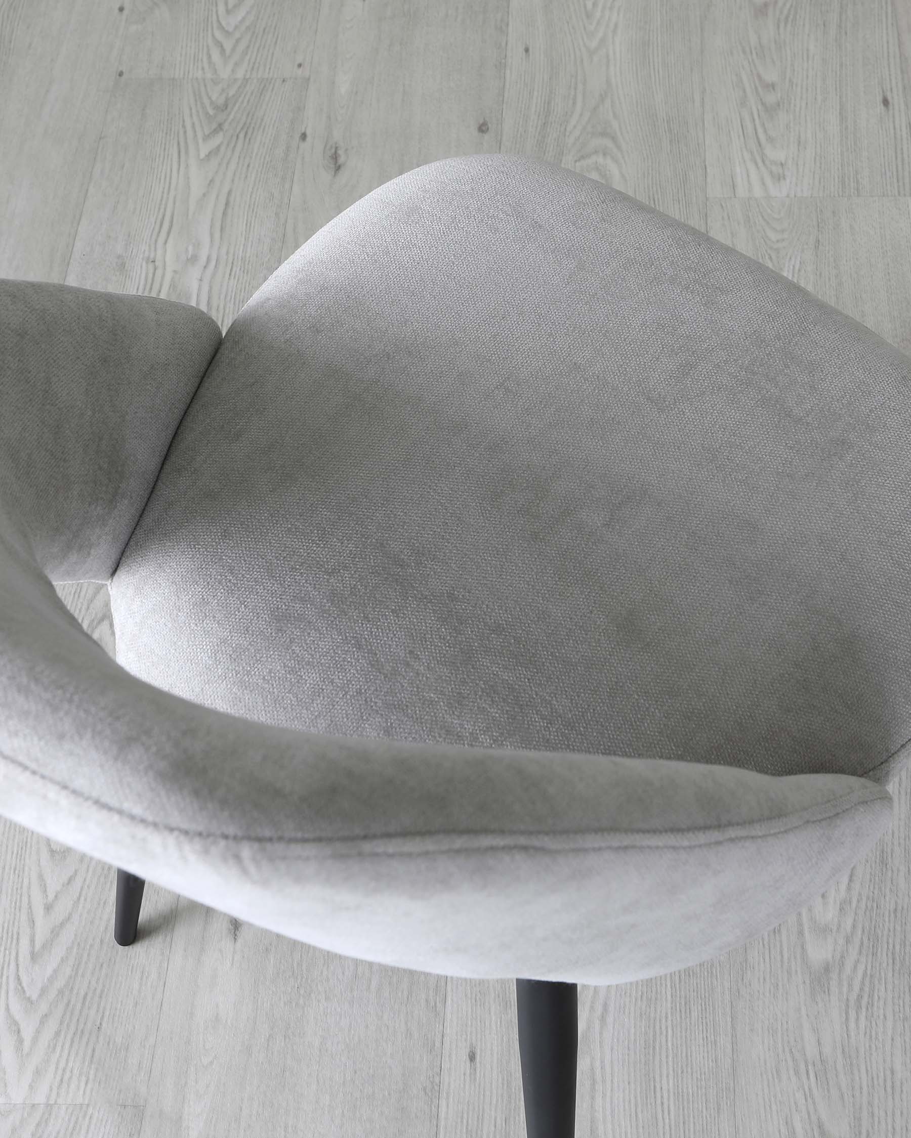 Lottie Mid Grey Fabric Dining Chair