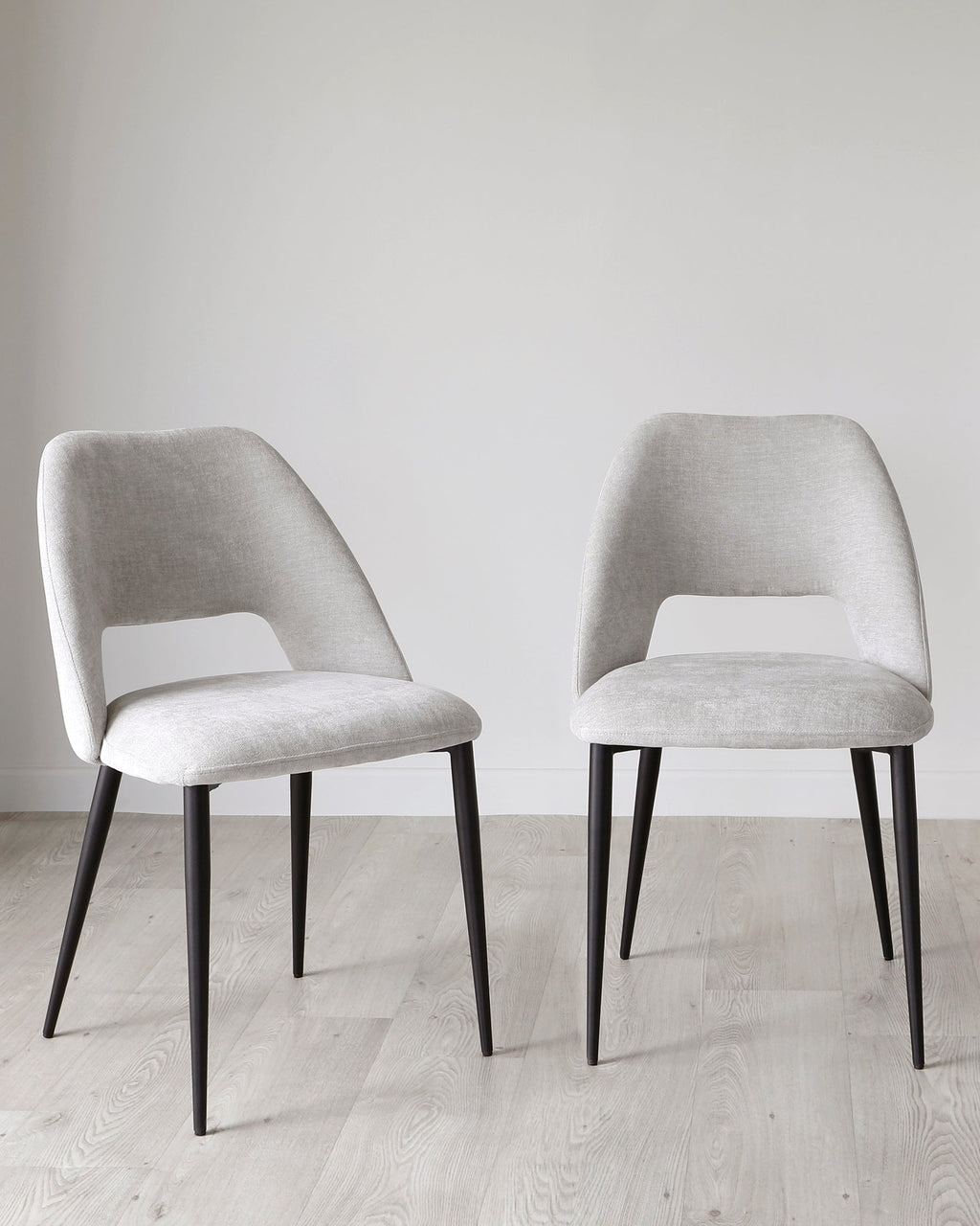 Lottie Mid Grey Fabric Dining Chair