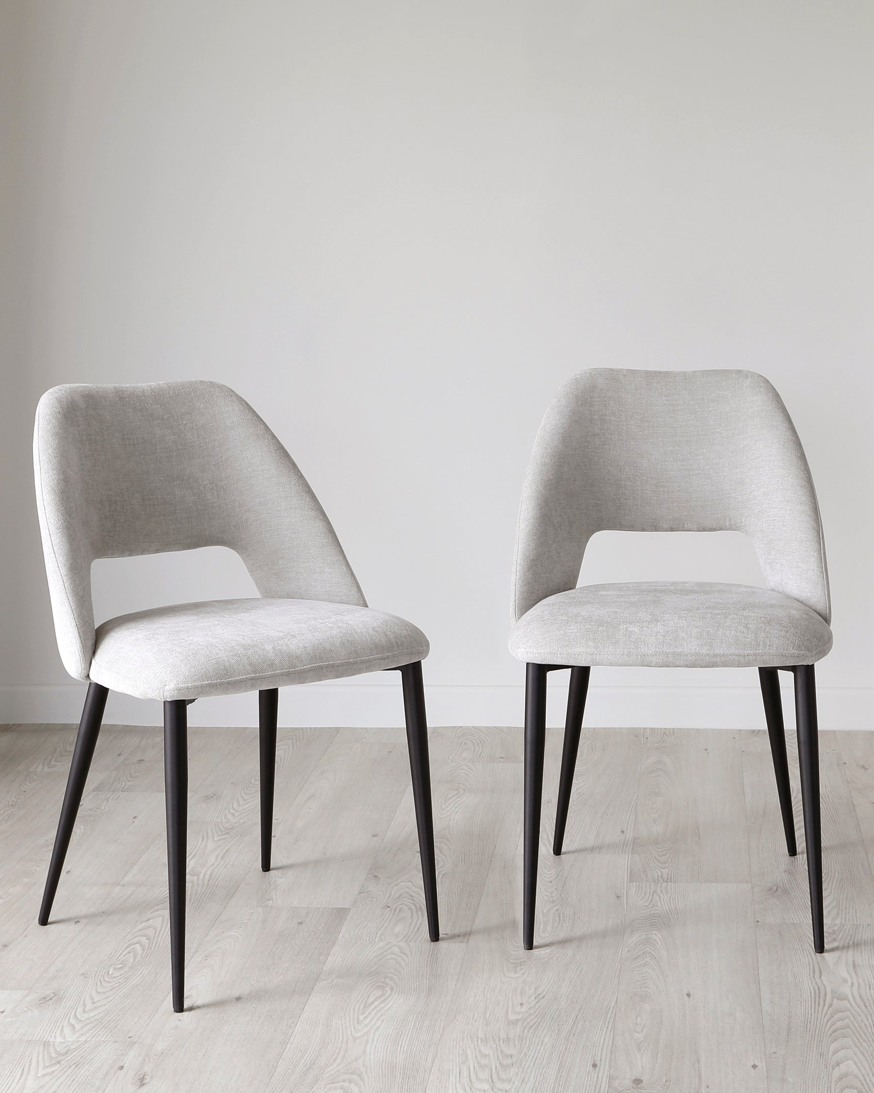 Lottie Mid Grey Fabric Dining Chair