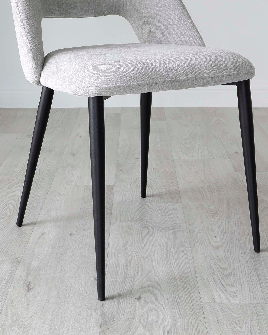 Lottie Mid Grey Fabric Dining Chair