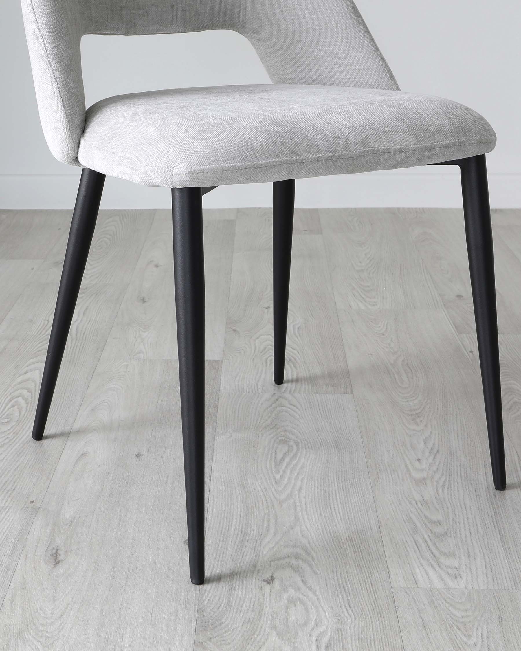 Lottie Mid Grey Fabric Dining Chair