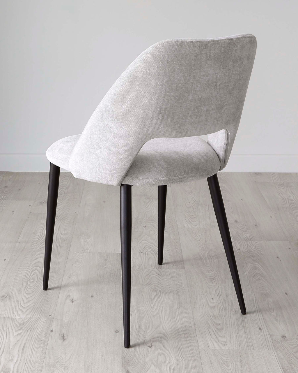 Lottie Mid Grey Fabric Dining Chair