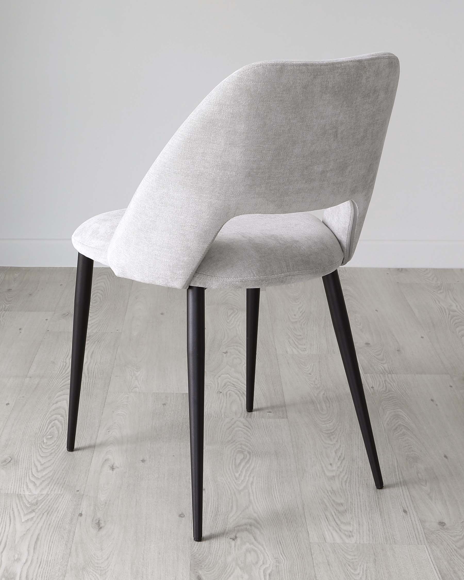 Lottie Mid Grey Fabric Dining Chair