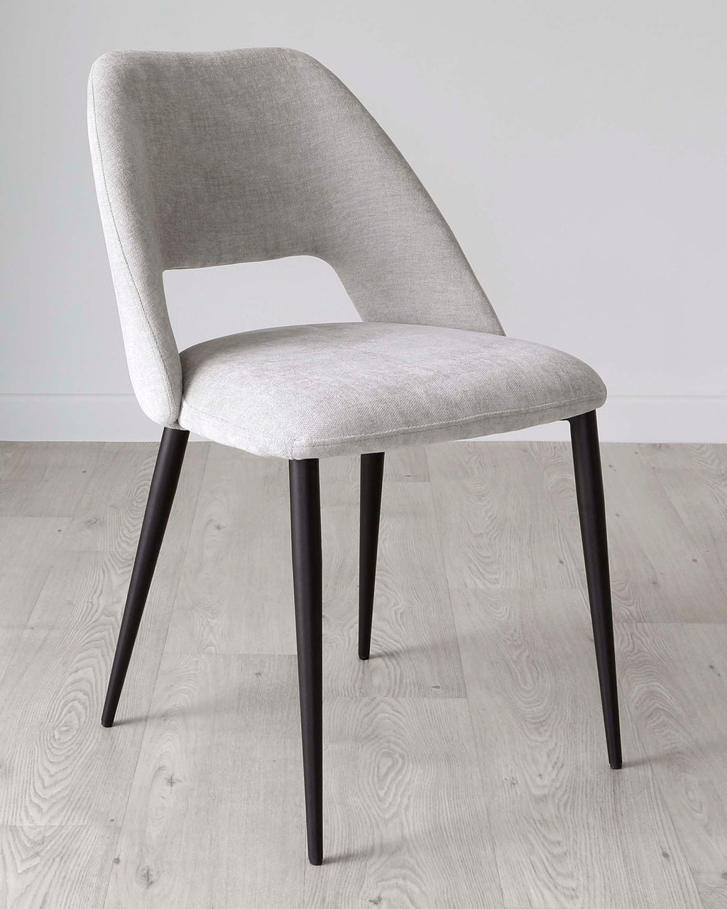 Lottie Mid Grey Fabric Dining Chair