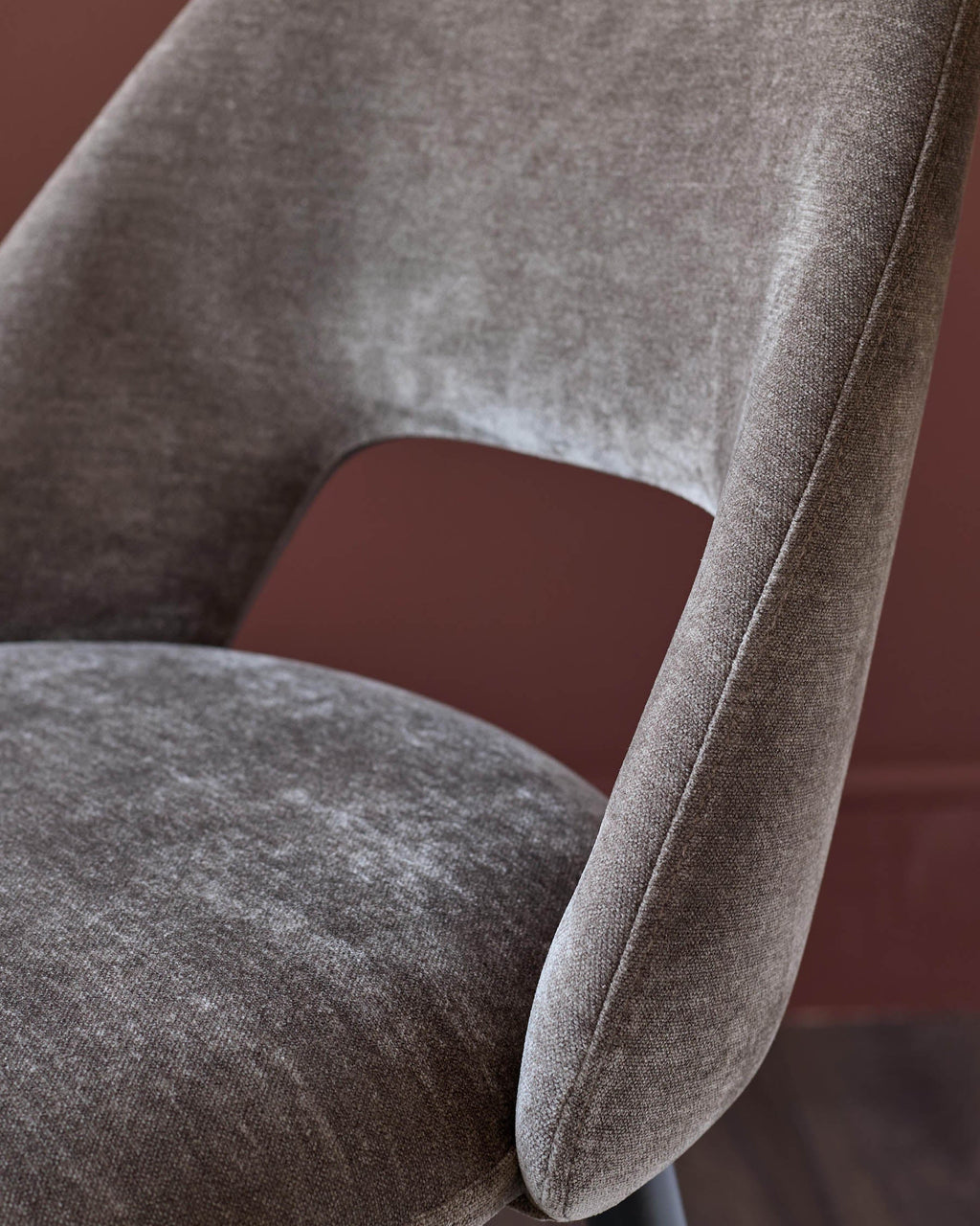 Lottie mocha fabric bar stool