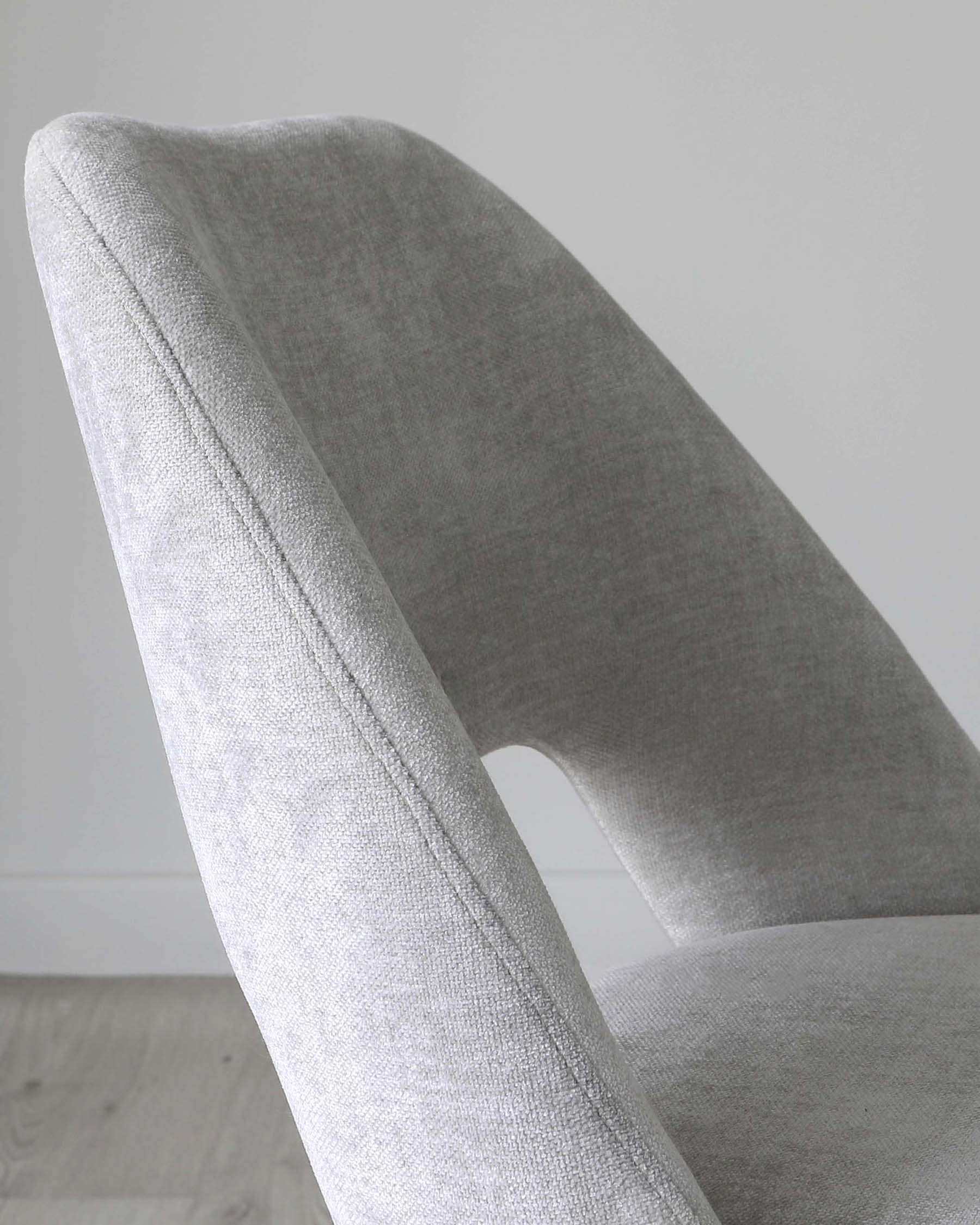 Lottie Mid Grey Fabric Dining Chair