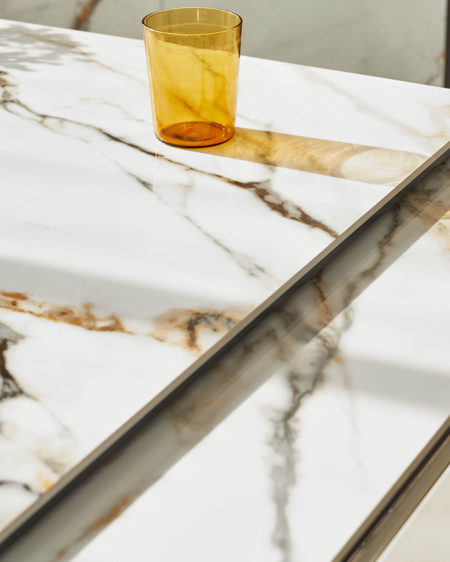 Louis natural ceramic extending 6 to 8 seater dining table