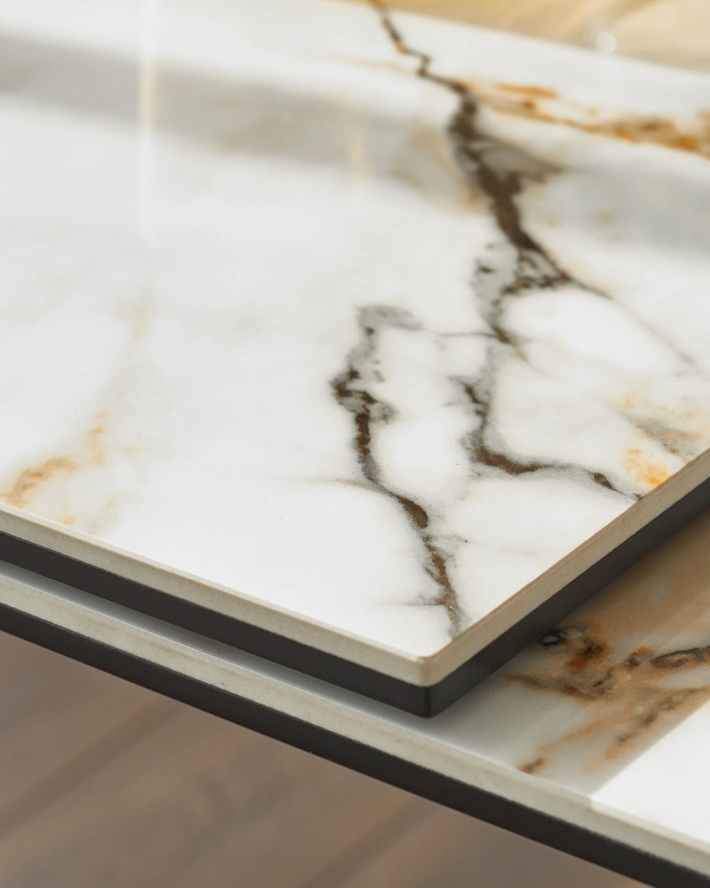 Louis natural ceramic extending 6 to 8 seater dining table