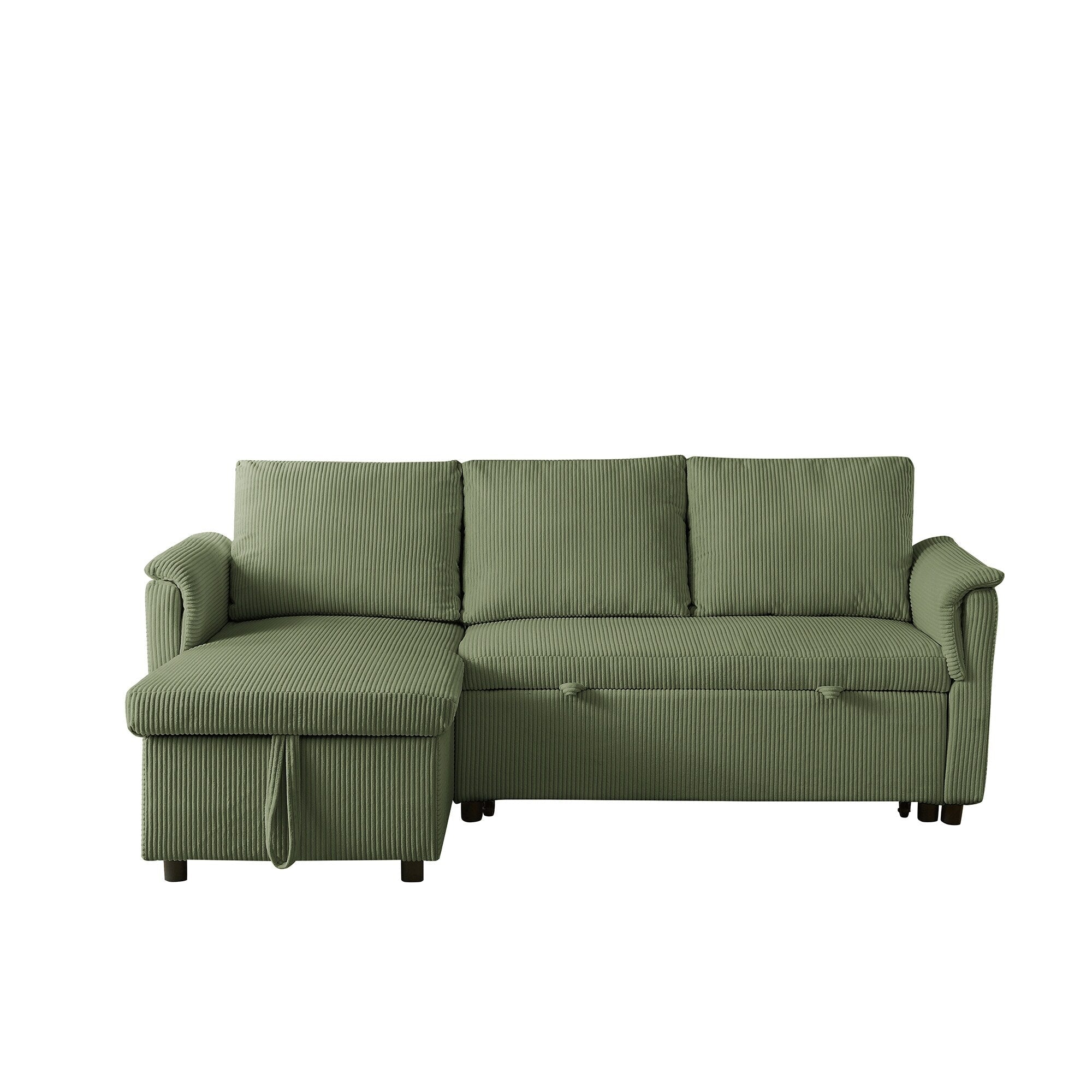 Loveseat Sofa with Chaise Lounge L-Shaped Modular Convertible Sofa with Storage Chaise