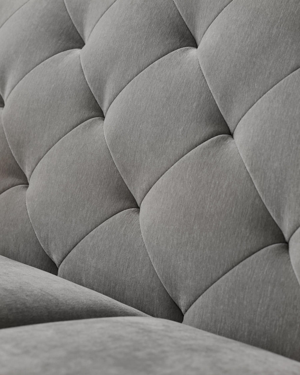 Luxe 2 Seater Sofa Mid Grey Fabric