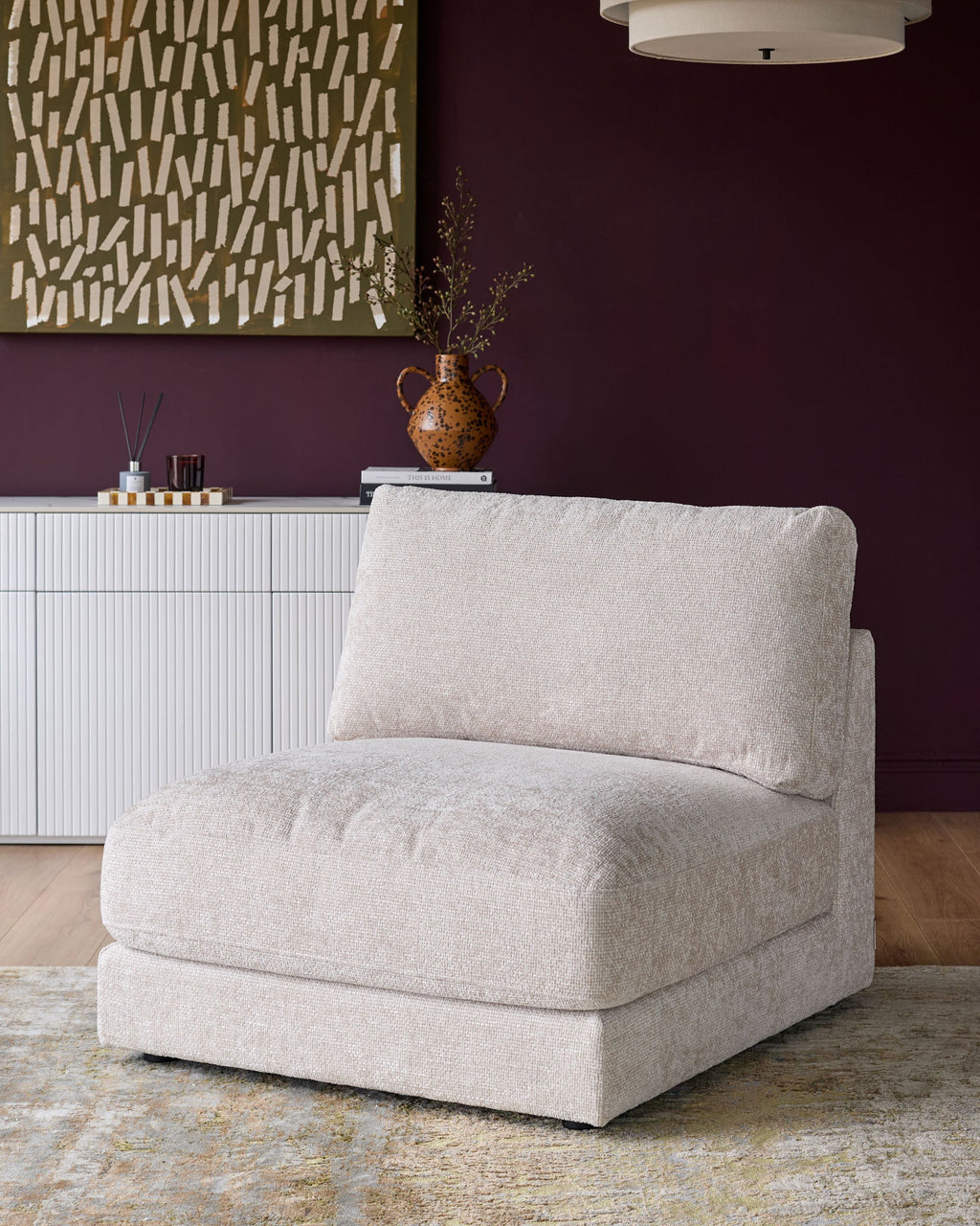 Lynetta natural weave single sofa module