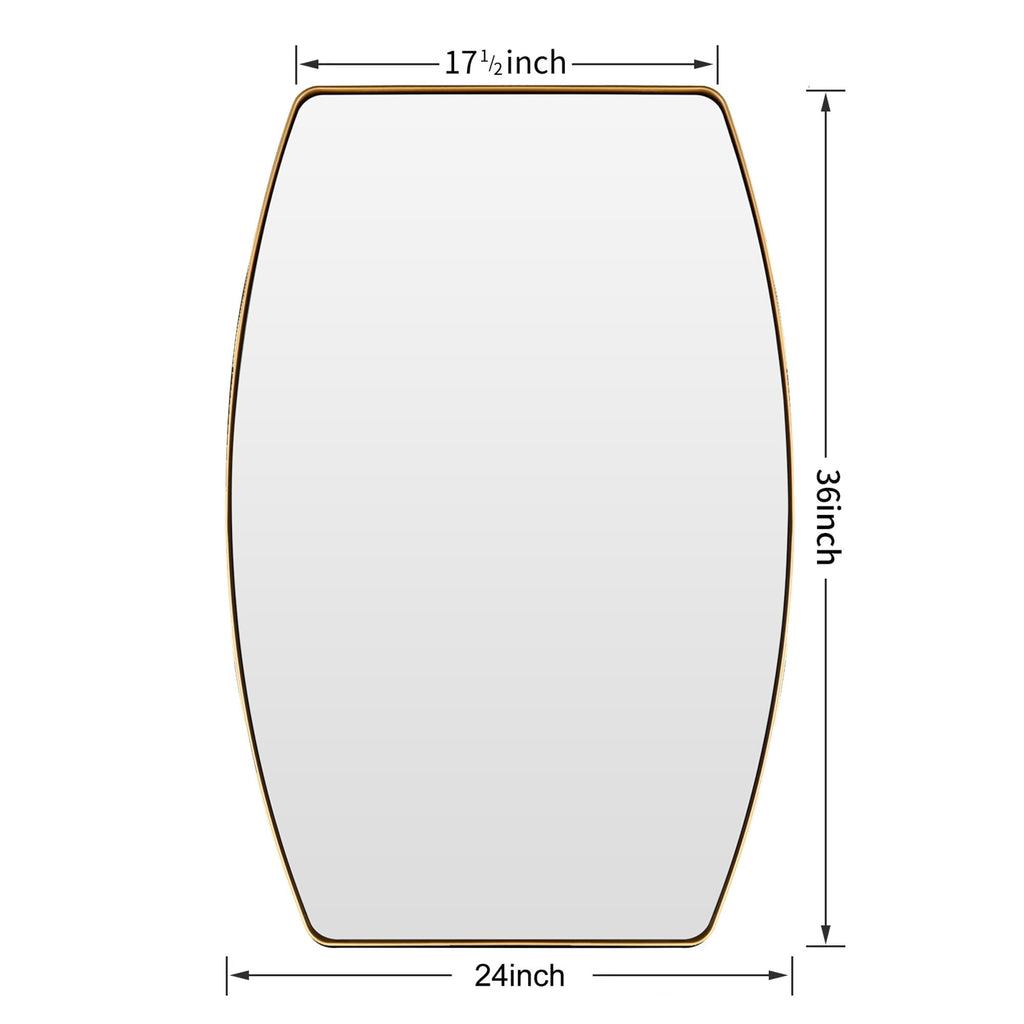 MacLuu Oblong Metal Wall Mirror