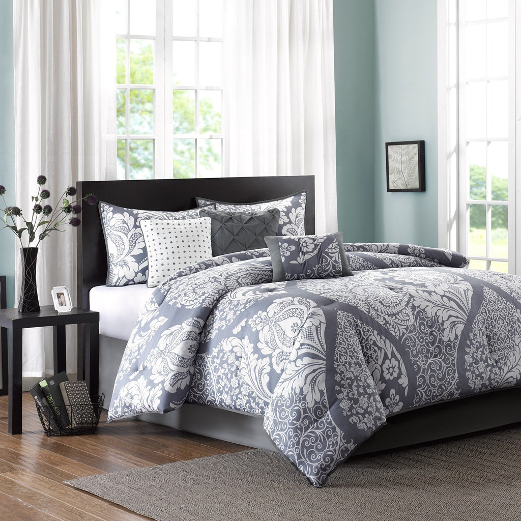 Madison Park Marcella 7 Piece Cotton Printed Comforter Set