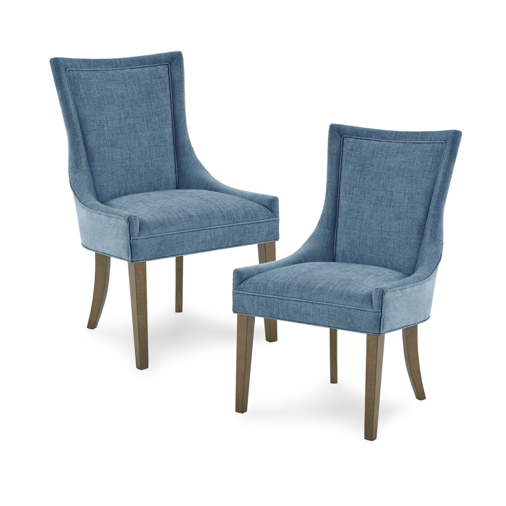 Madison Park Signature Ultra Upholstered Dining Side Chairs With Wood Legs (Set of 2) - N/A