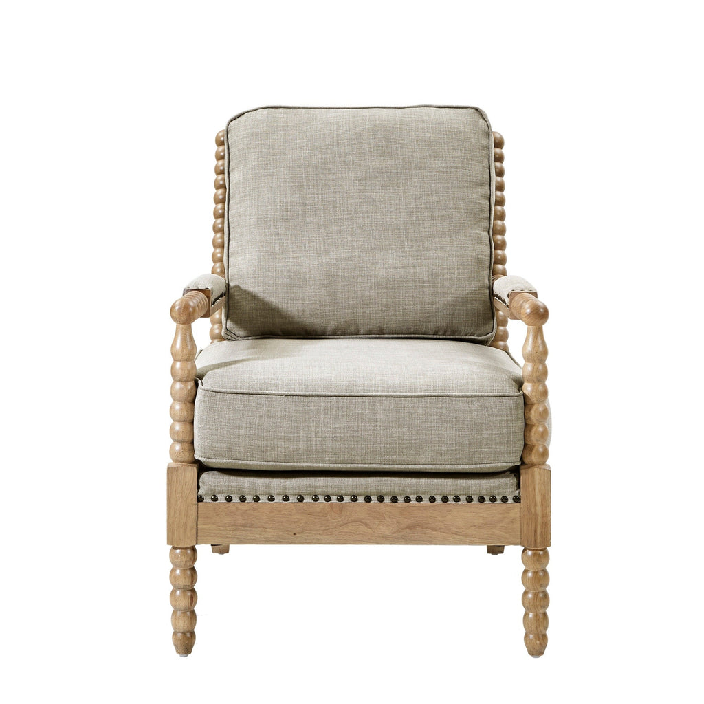 Madison Park Donohue Turned Wood Frame Armchair
