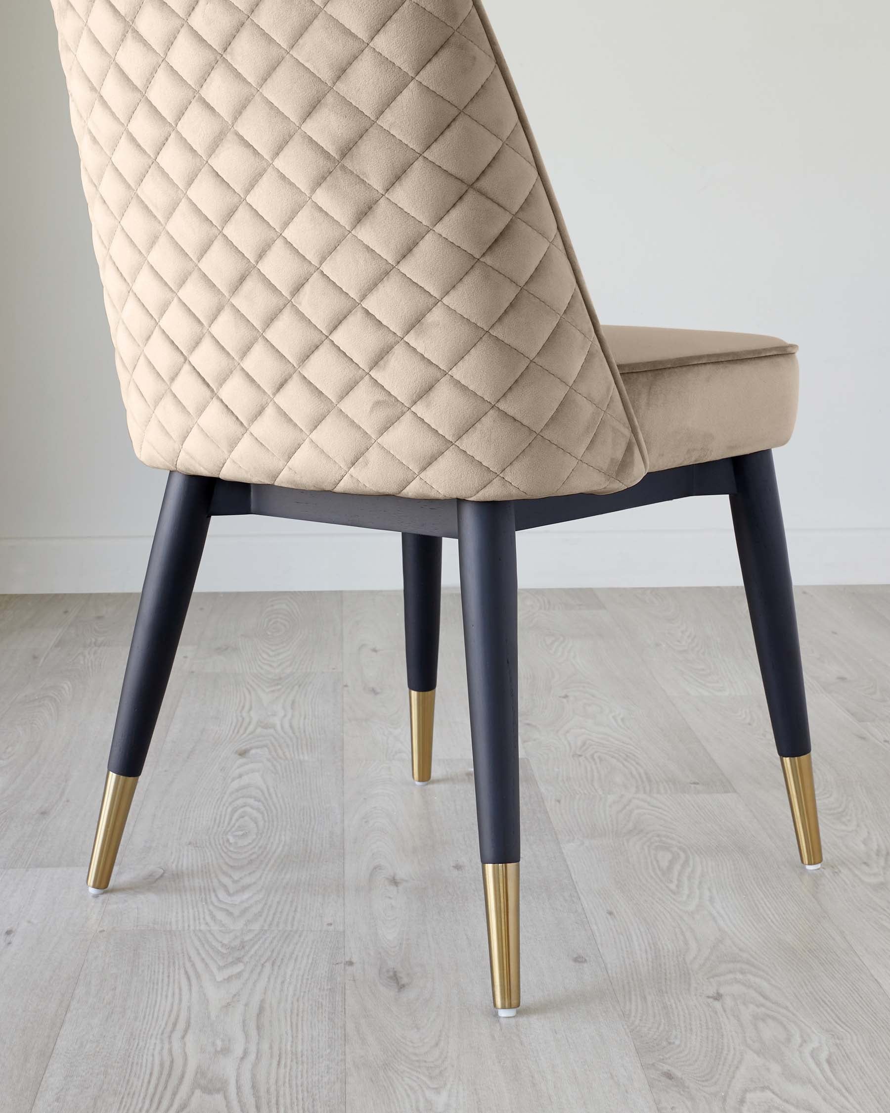 Mae Champagne Velvet Dining Chair