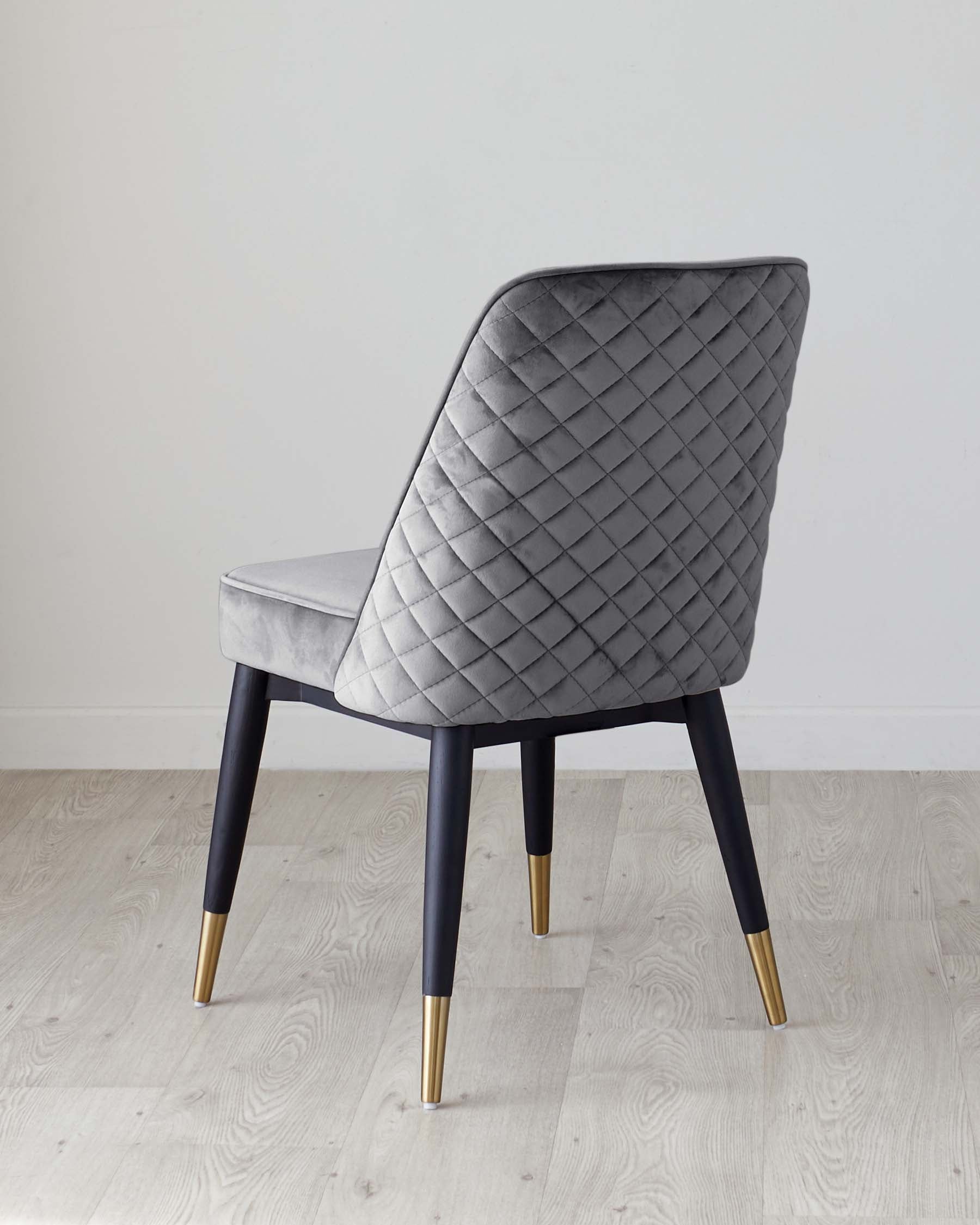 Mae Dark Grey Velvet Dining Chair