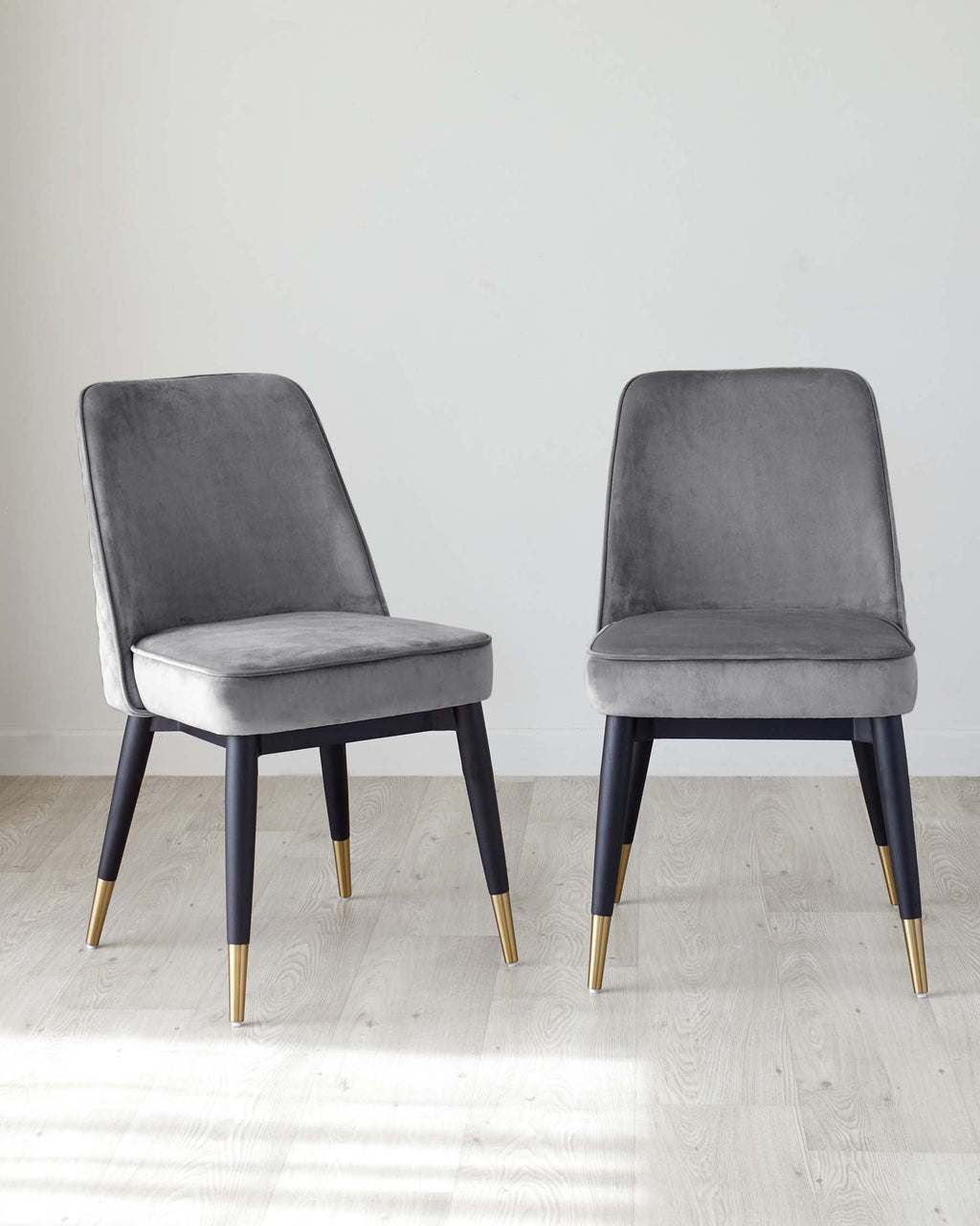 Mae Dark Grey Velvet Dining Chair