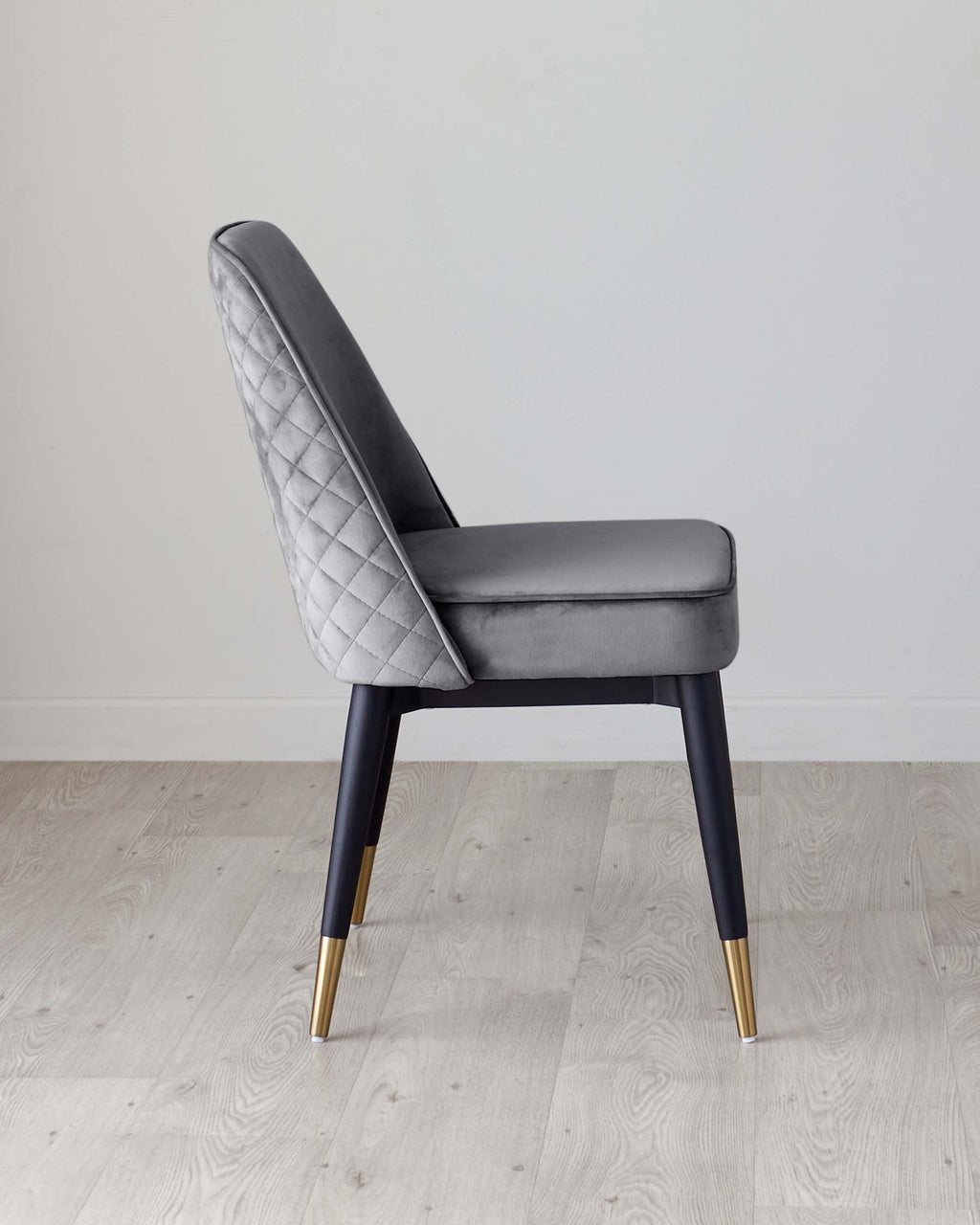 Mae Dark Grey Velvet Dining Chair