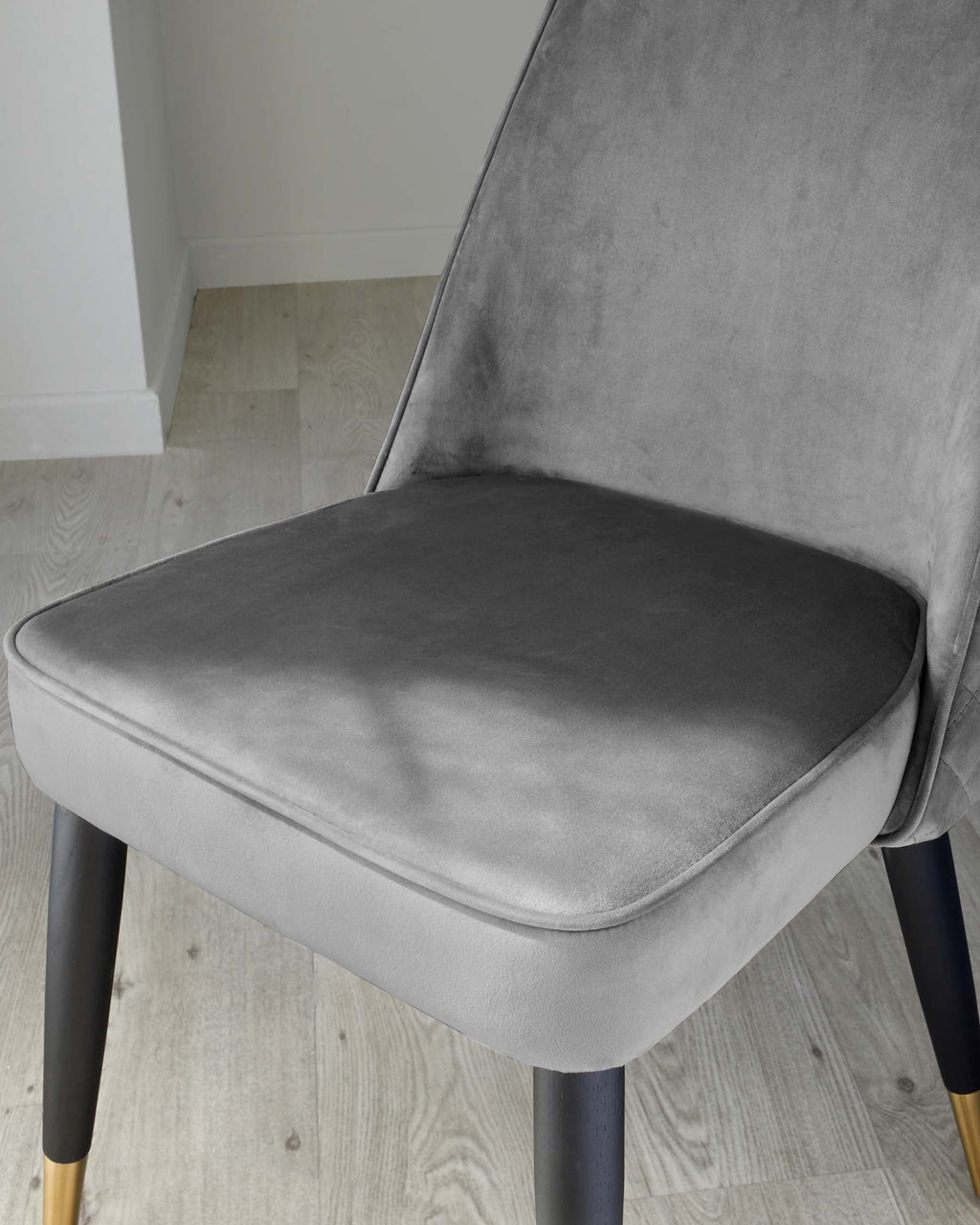 Mae Dark Grey Velvet Dining Chair