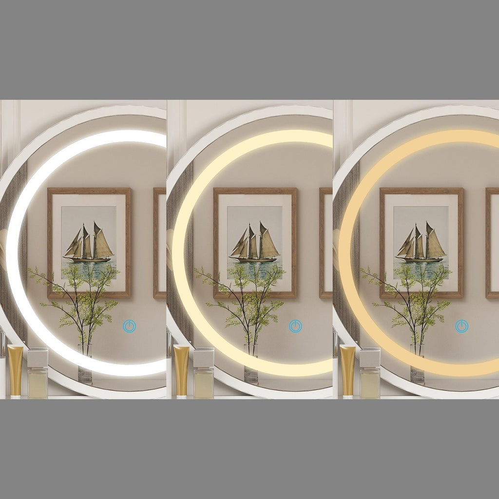 Makeup Vanity Dressing Table Set With Touch Screen Mirror & Stool