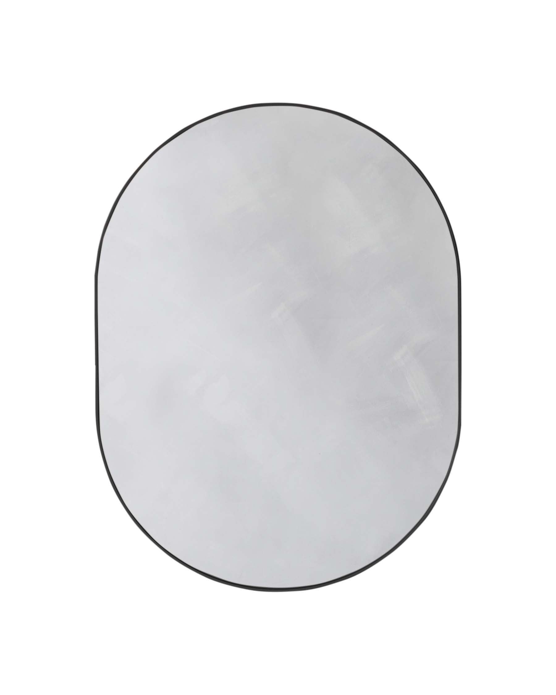Malva Medium Wall Mirror Black