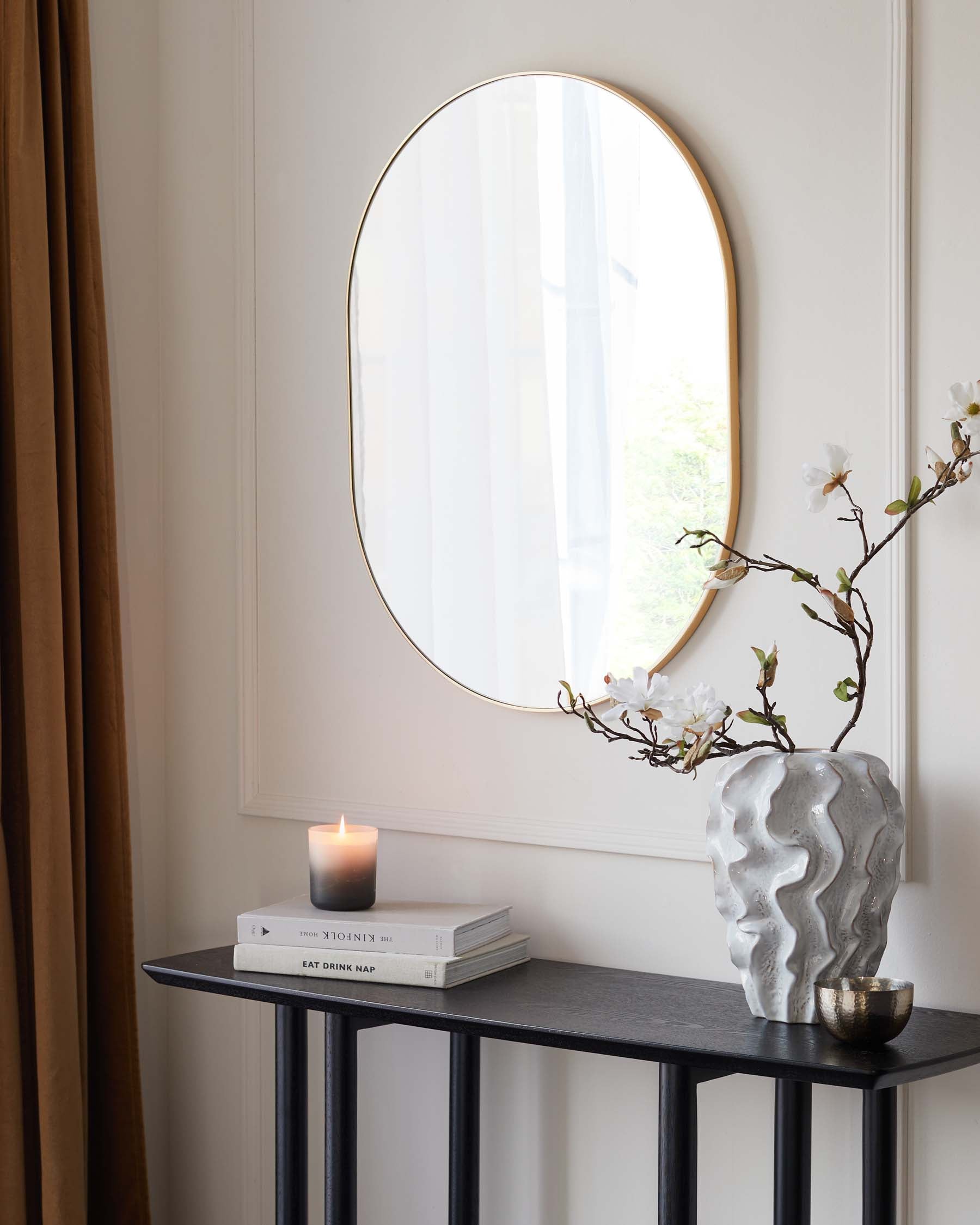 Malva Medium Wall Mirror Gold