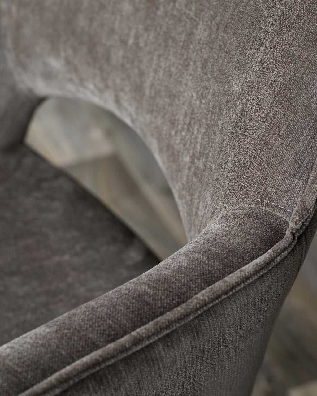 Marlow mocha fabric swivel dining chair