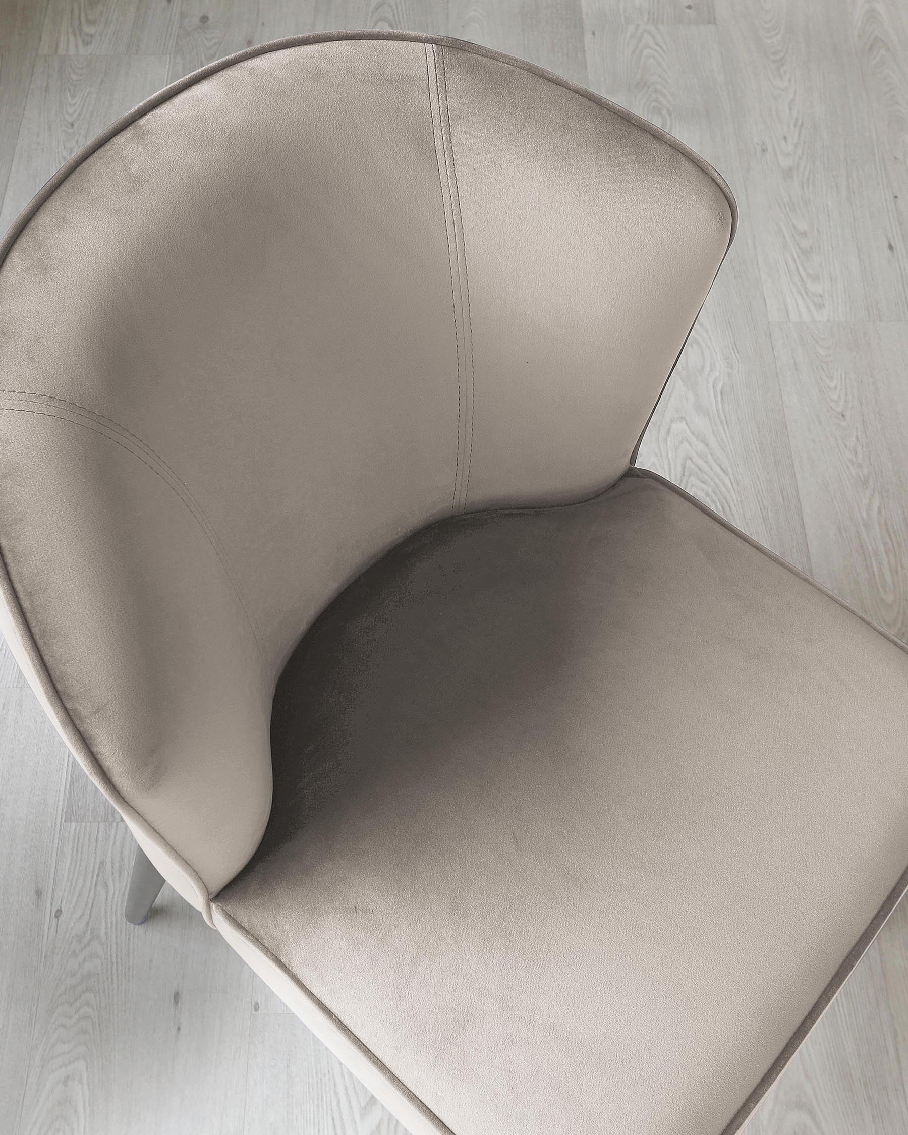Mellow Champagne Velvet Dining Chair
