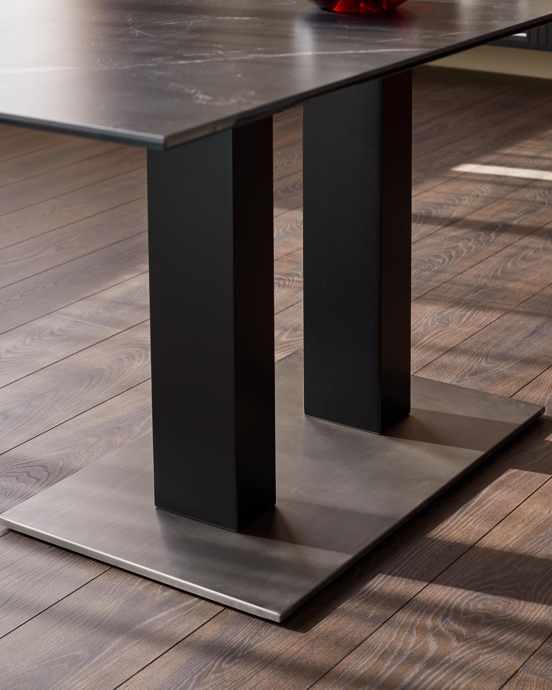 Mia Black Ceramic 6 Seater Dining Table