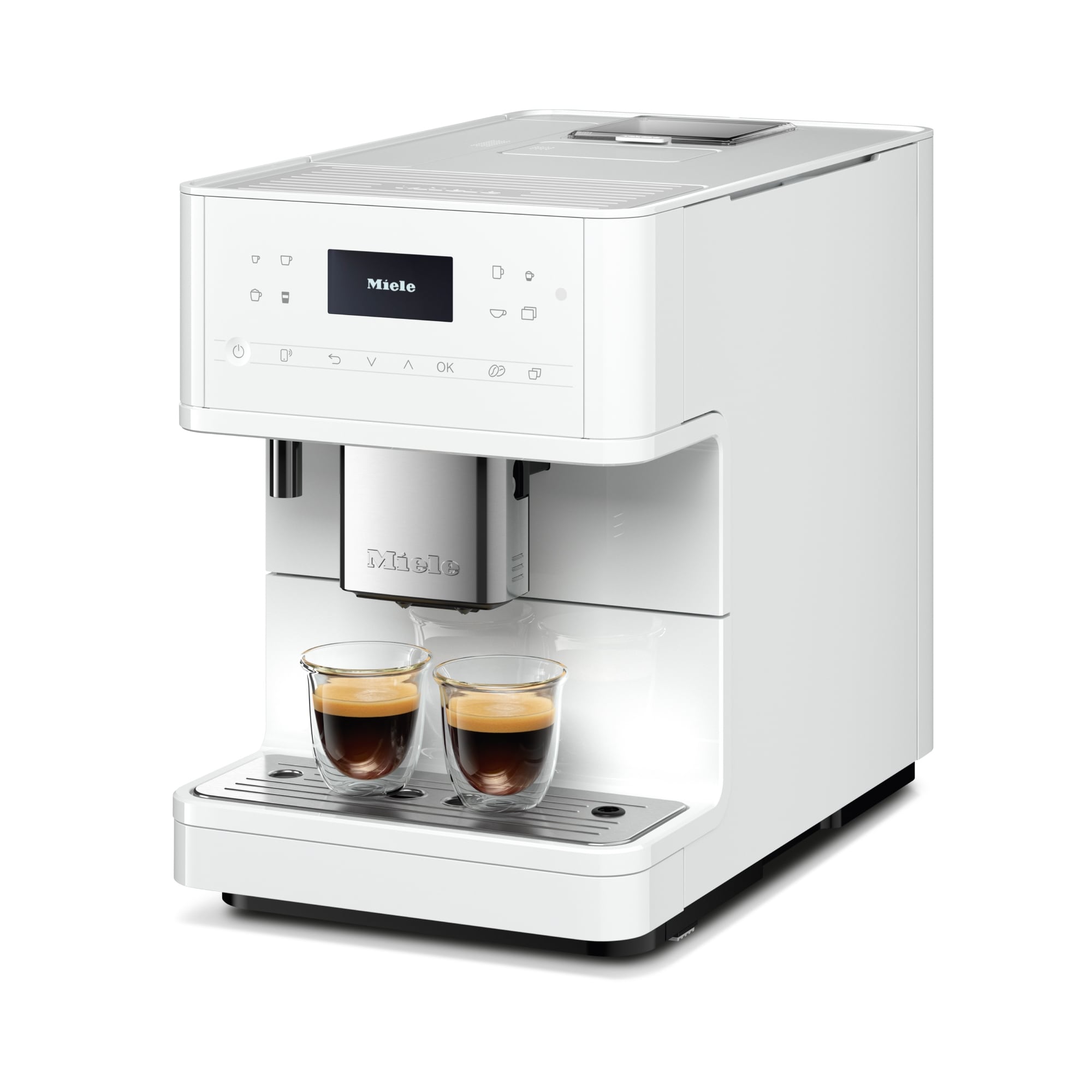 Miele CM 6160 MilkPerfection Countertop Coffee System- Lotus White