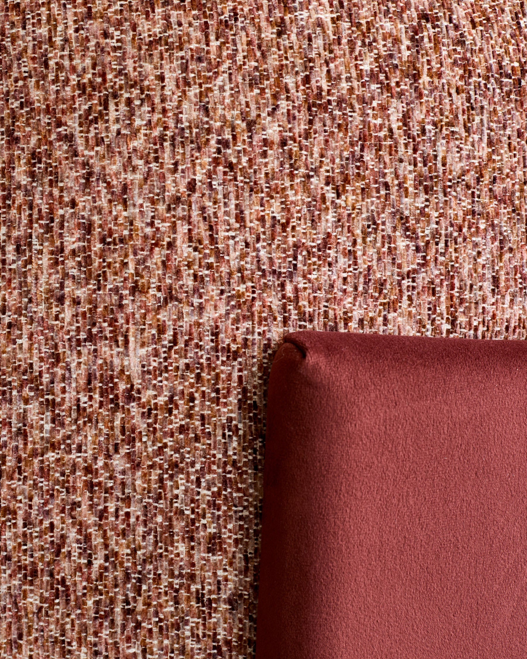 Miles toffee red mixed material occasional chair