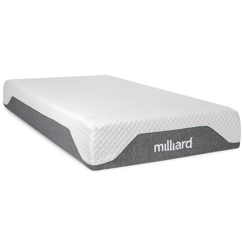 Milliard Memory Foam Mattress 10 inch Firm, Bed-in-a-Box/Pressure Relieving, Classic