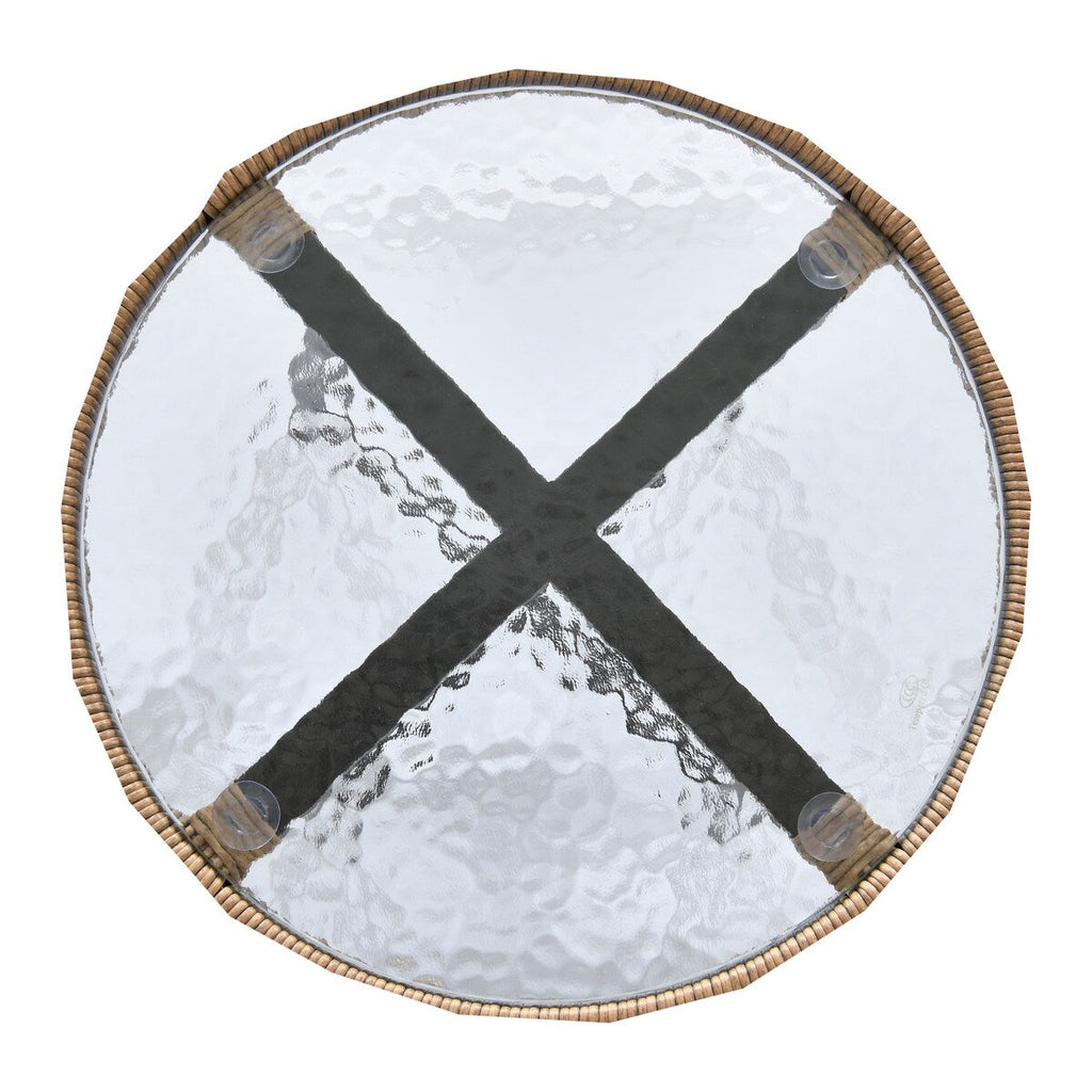 Moasis 3 Pieces Outdoor Wicker Furniture Patio Bistro Set with 2 Chairs and Coffee Table