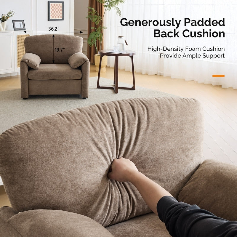 Modern Elephant Ears Armchair Accent Sofa Comfortable Seating for Living Room & Bedroom