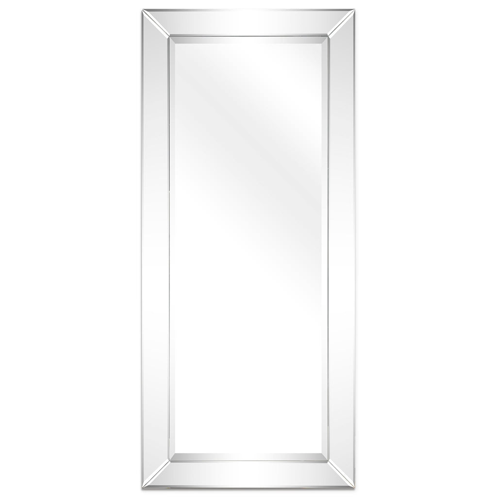 Beveled Rectangular Clear HD Wall Mounted Mirror for Bathroom, Vanity, Bedroom Mirrors, 3 sizes