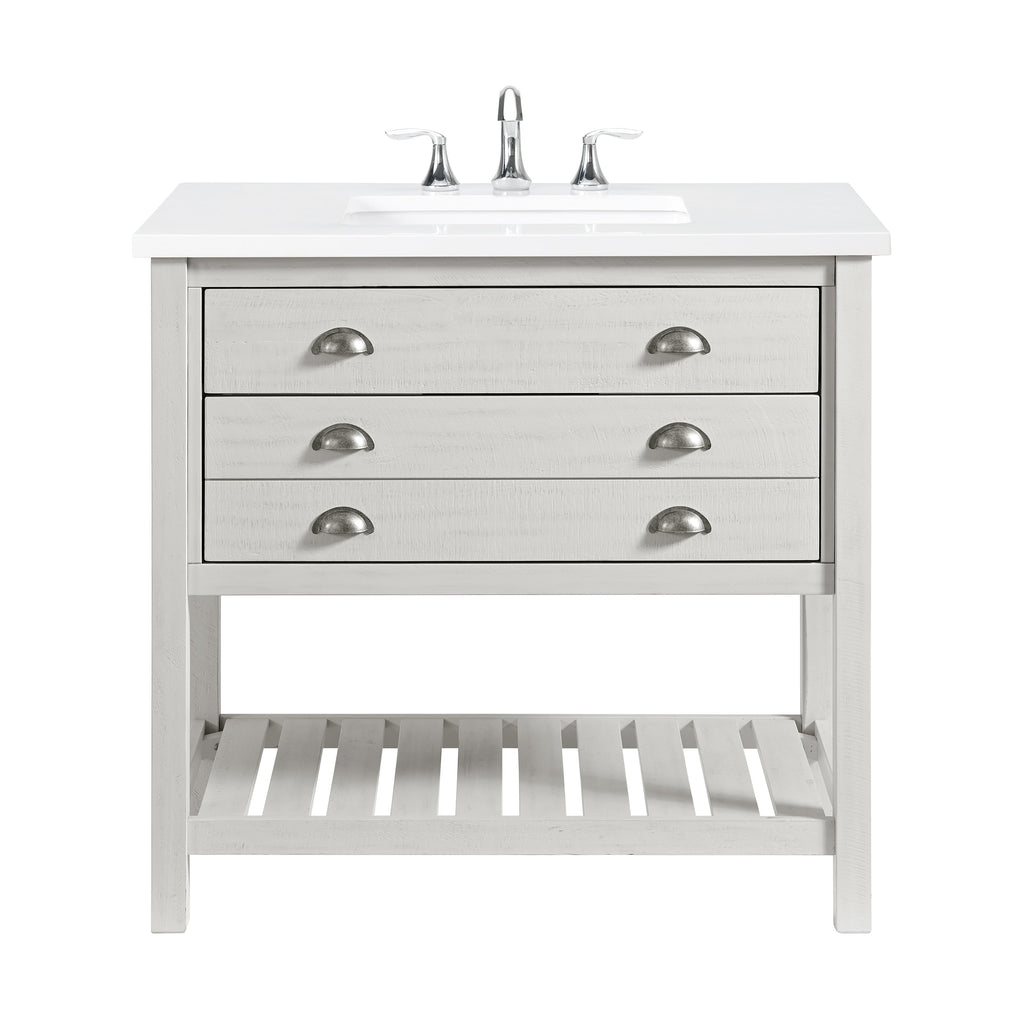 Monterey 37 Farmhouse Single Bathroom Vanity with Top