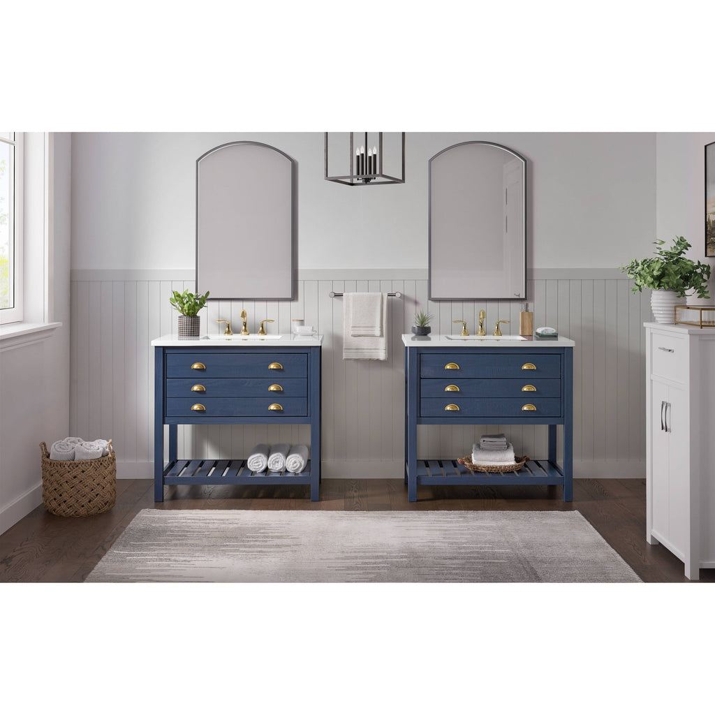 Monterey 37 Farmhouse Single Bathroom Vanity with Top