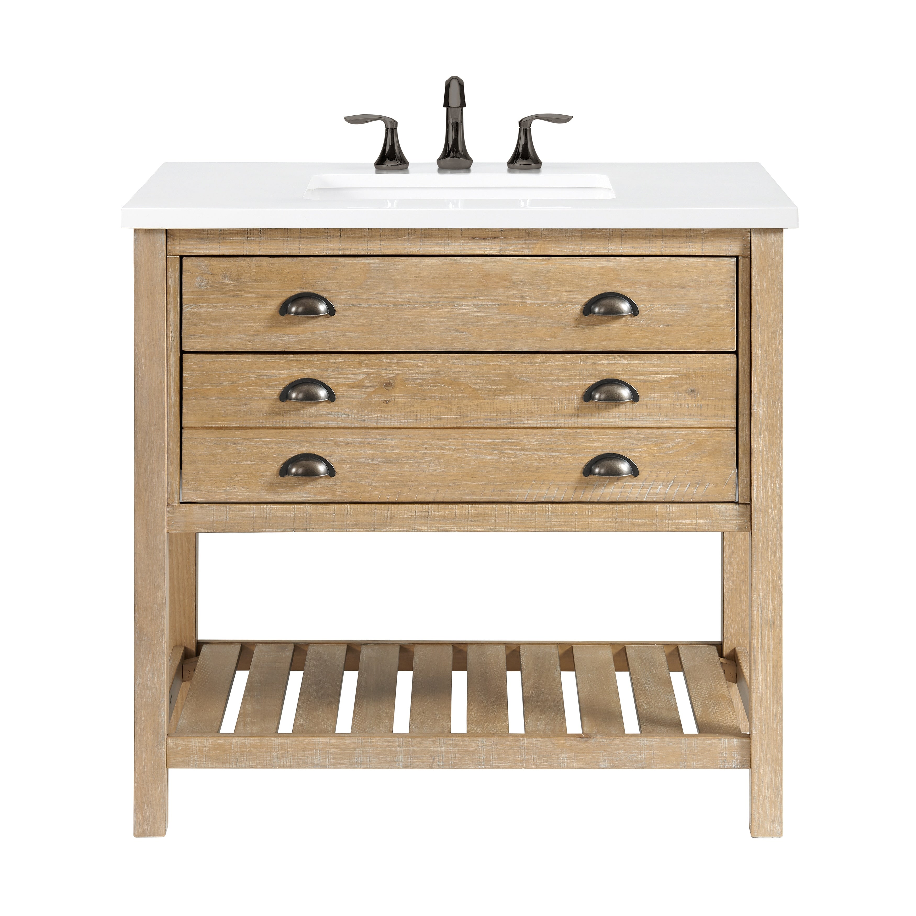 Monterey 37 Farmhouse Single Bathroom Vanity with Top