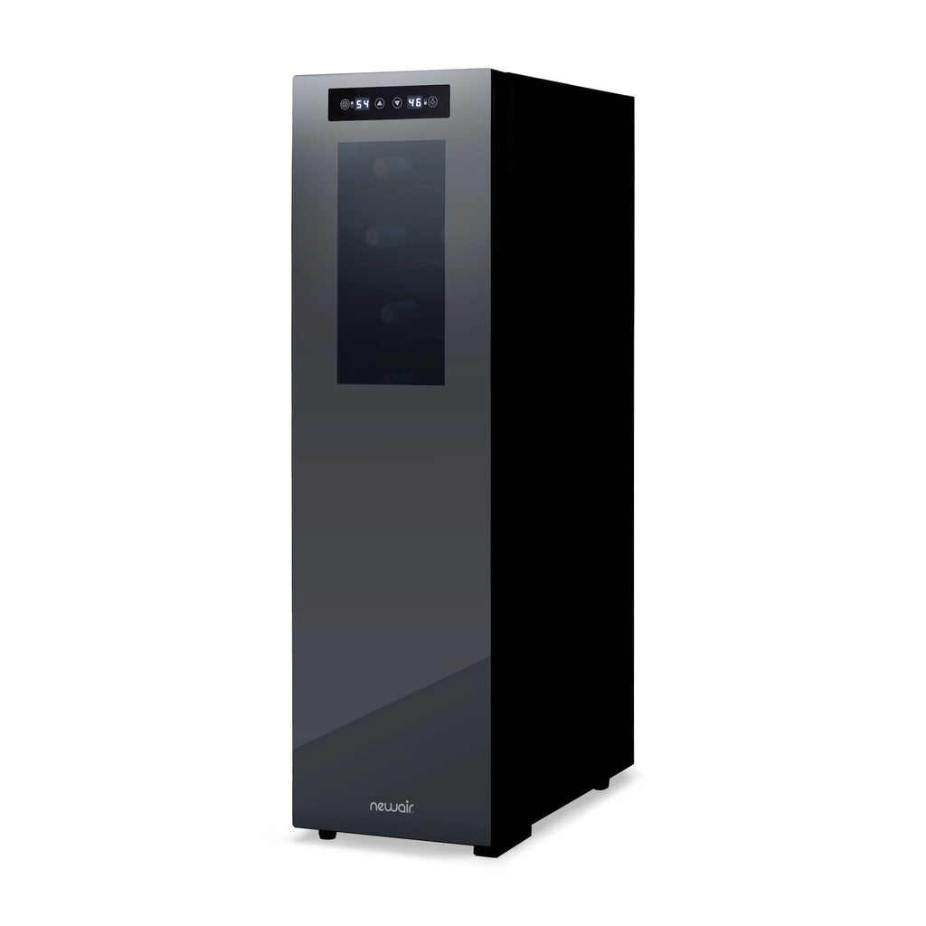 Newair Shadow-T Series Wine Cooler Refrigerator, 18 Bottle Dual Temperature Zone, Freestanding, Thermoelectric, Digital Control