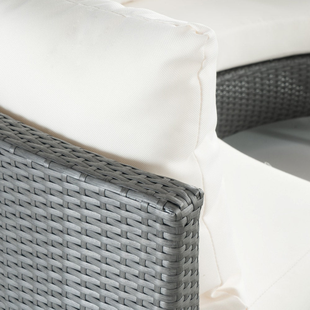 Newton All-Weather Wicker Sectional Sofa Set by Christopher Knight Home