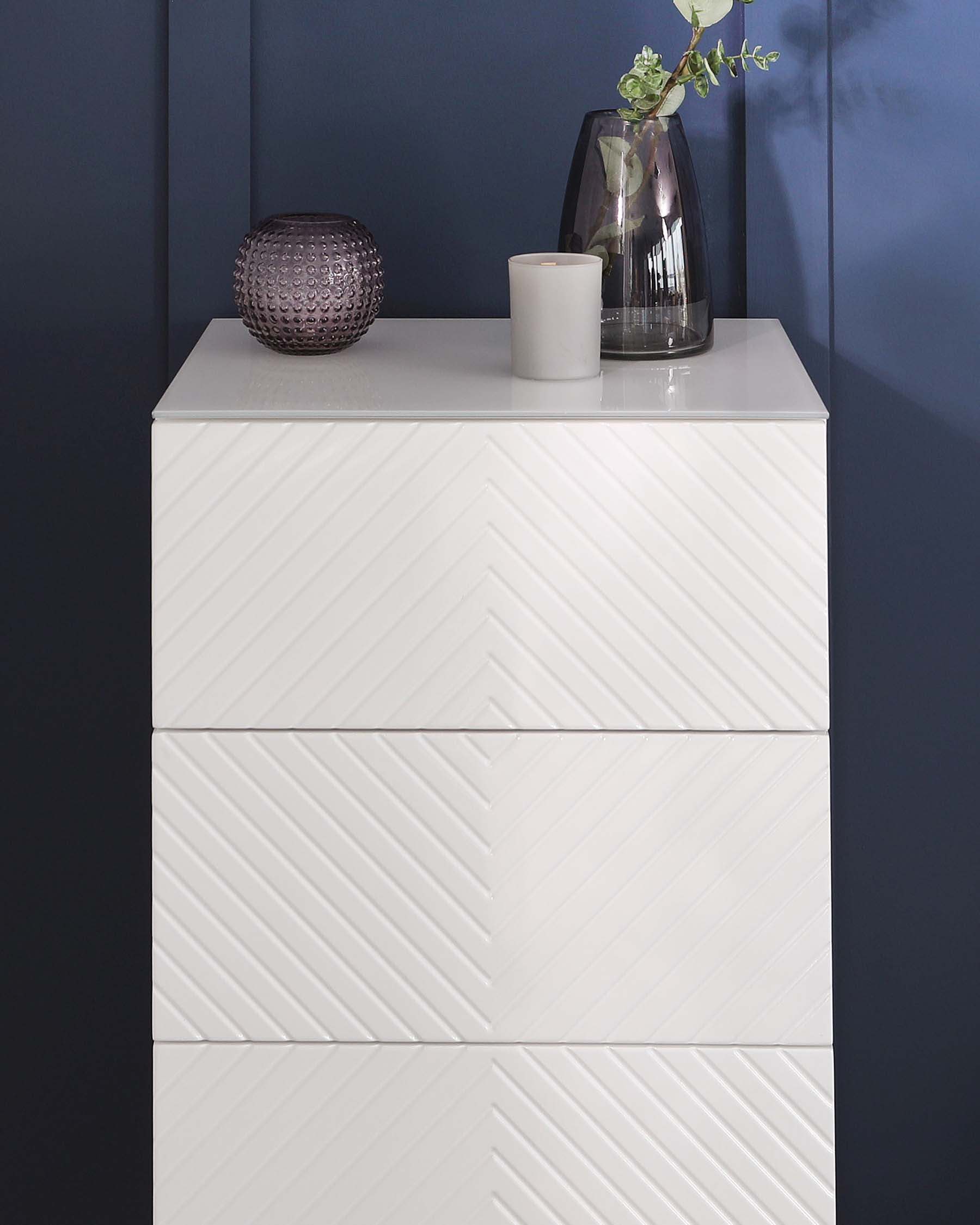 Noah White Gloss Tallboy