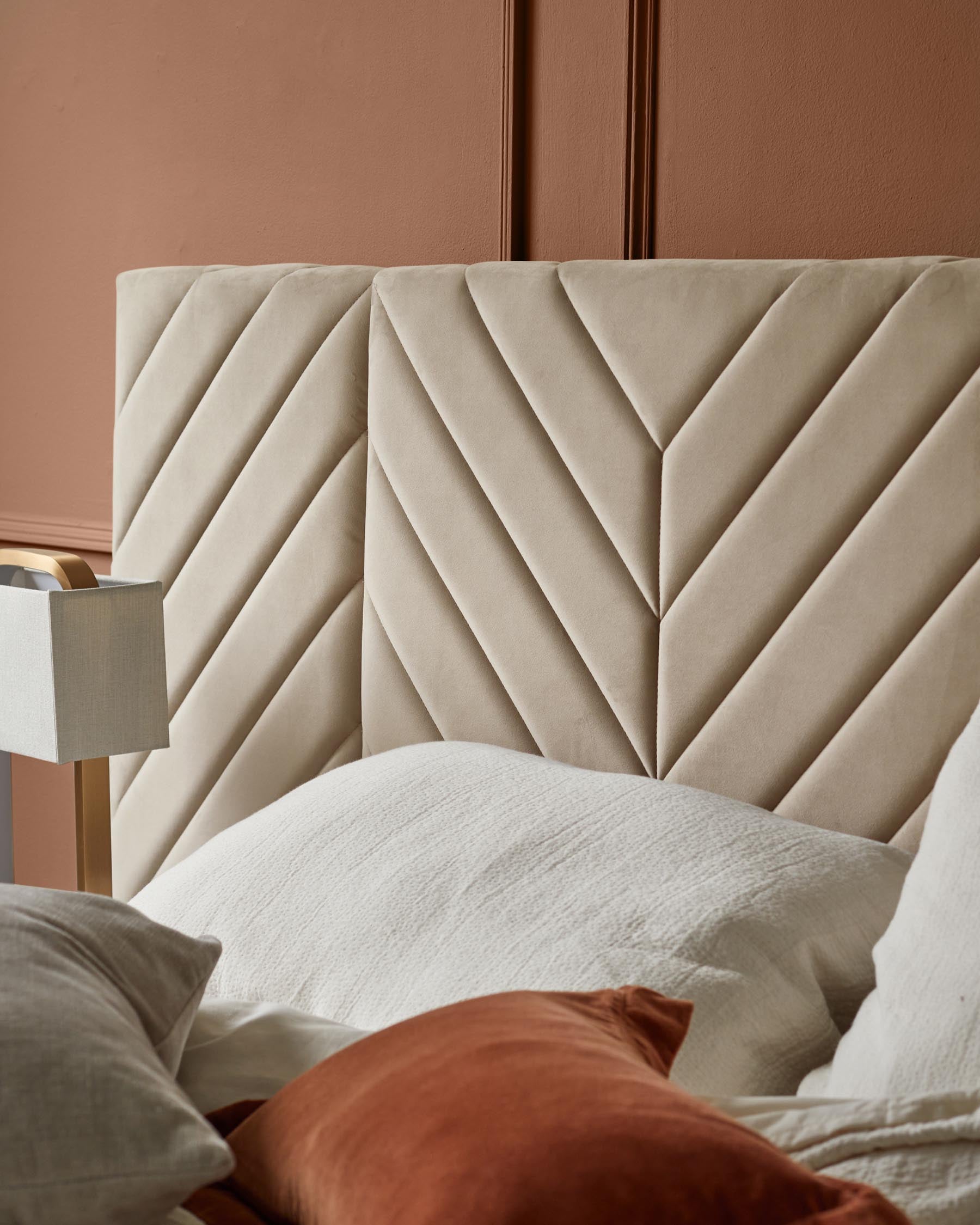 Octavia Luxe Champagne Velvet King Size Ottoman Storage Bed